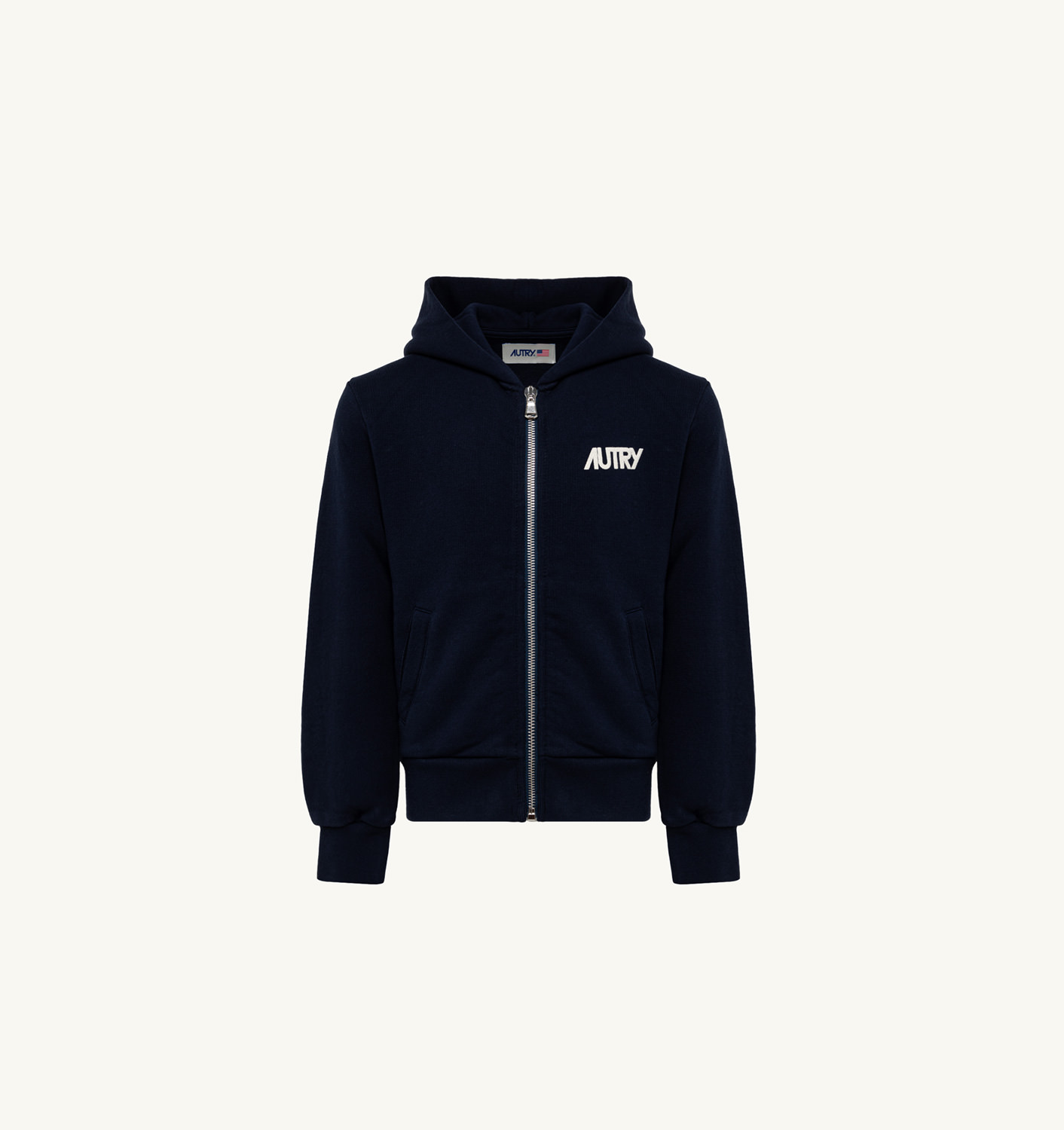 SWEATSHIRT KIDS HOODED IN COTTON JERSEY COLOR BLUE