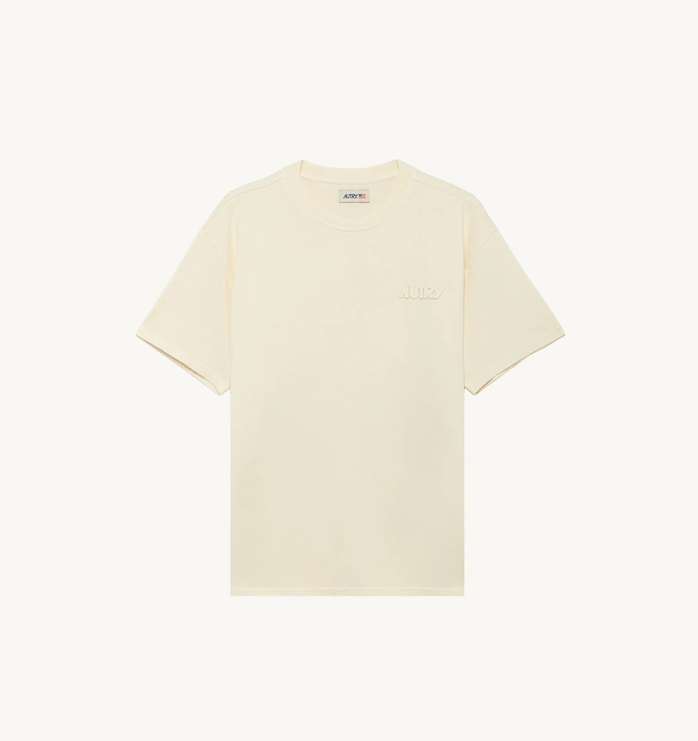 LOOSE-FIT T-SHIRT IN WHITE HEAVY COTTON