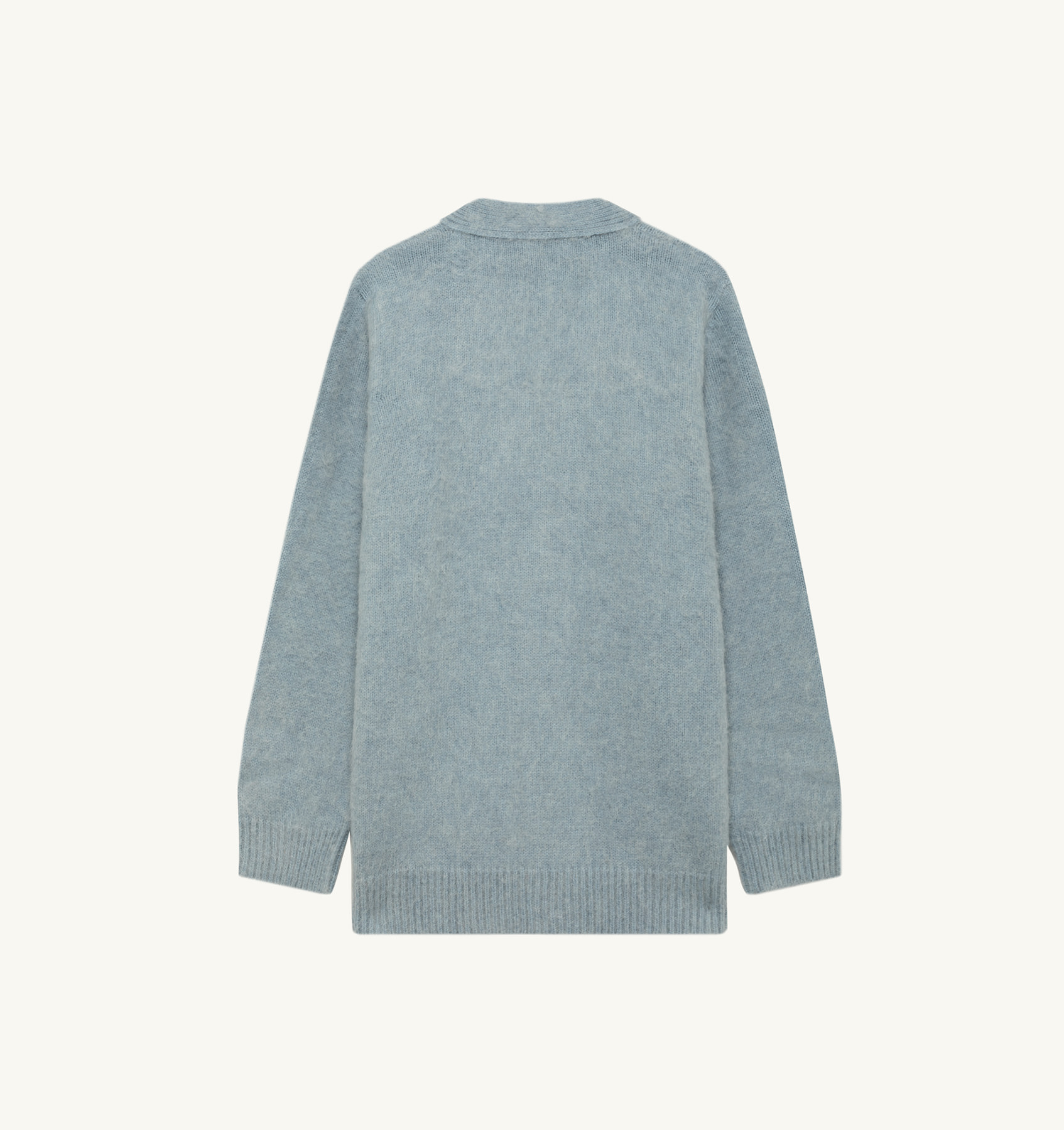 CARDIGAN IN BLUE WOOL KNIT