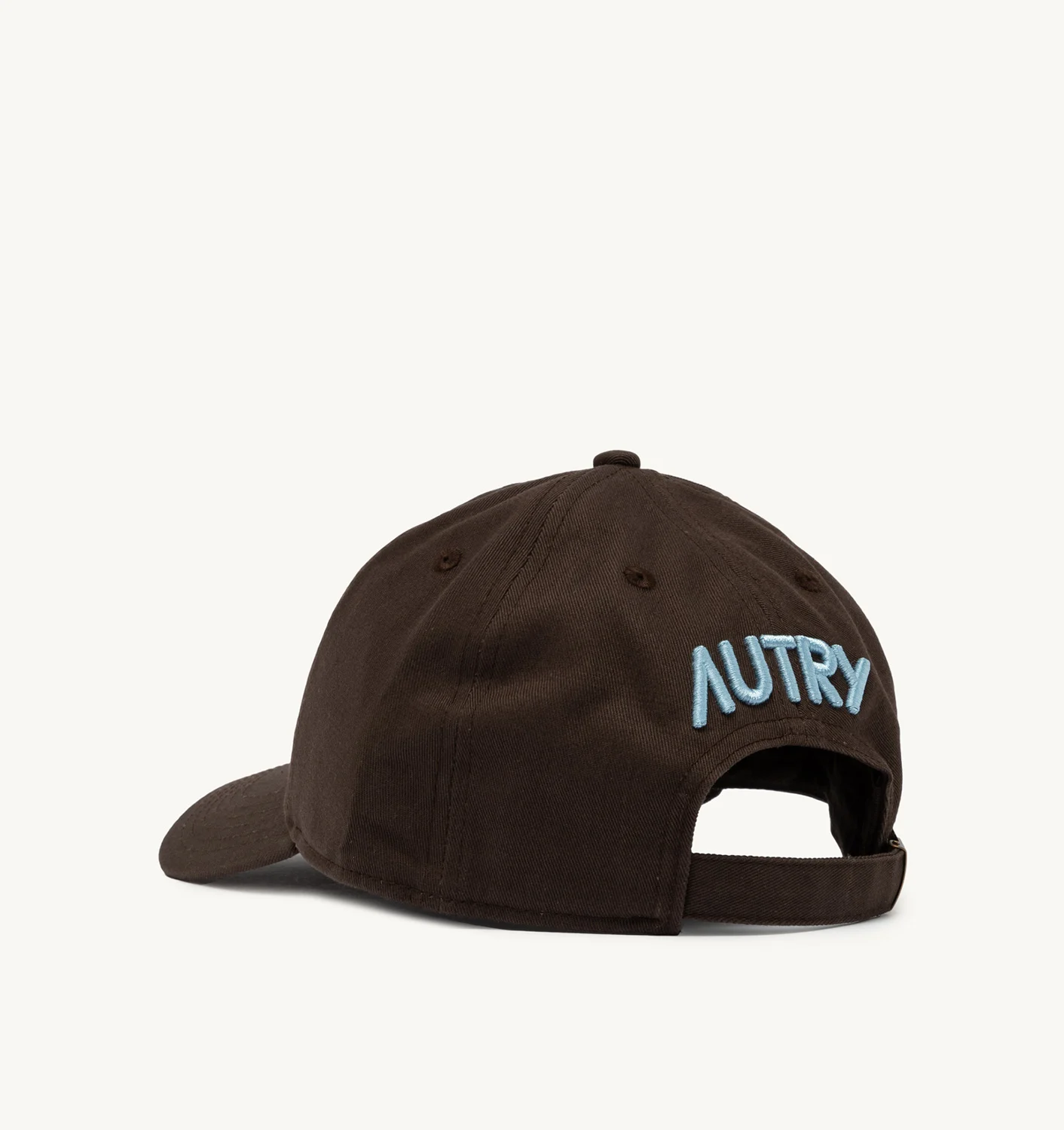 BASEBALL CAP IN EMBROIDERED BROWN COTTON