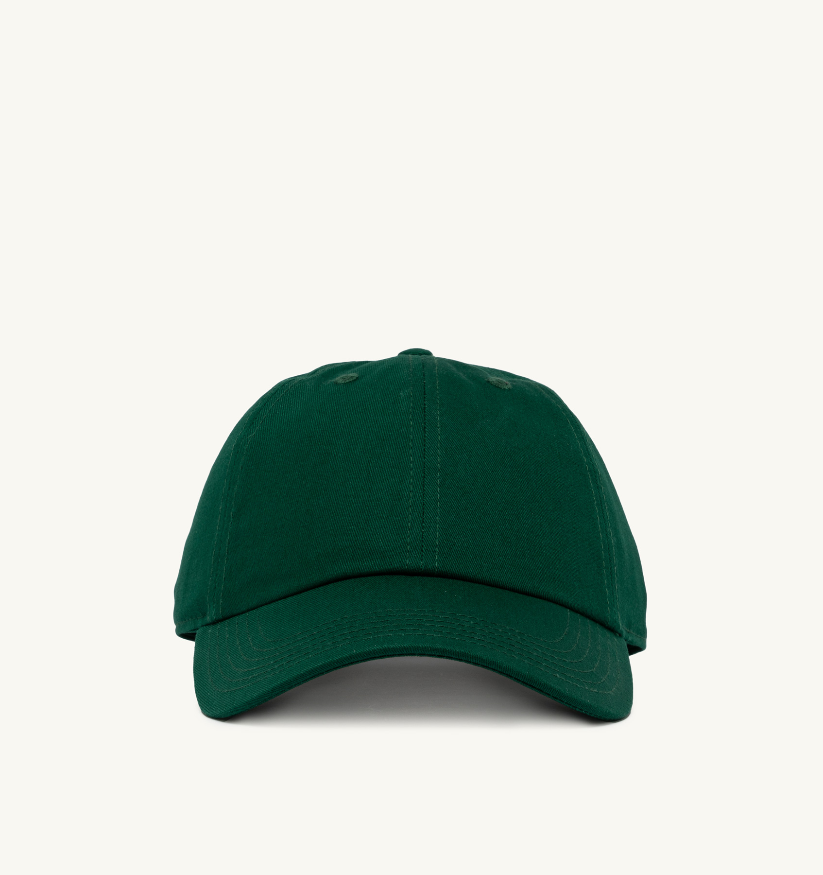 BASEBALL CAP IN EMBROIDERED GREEN COTTON