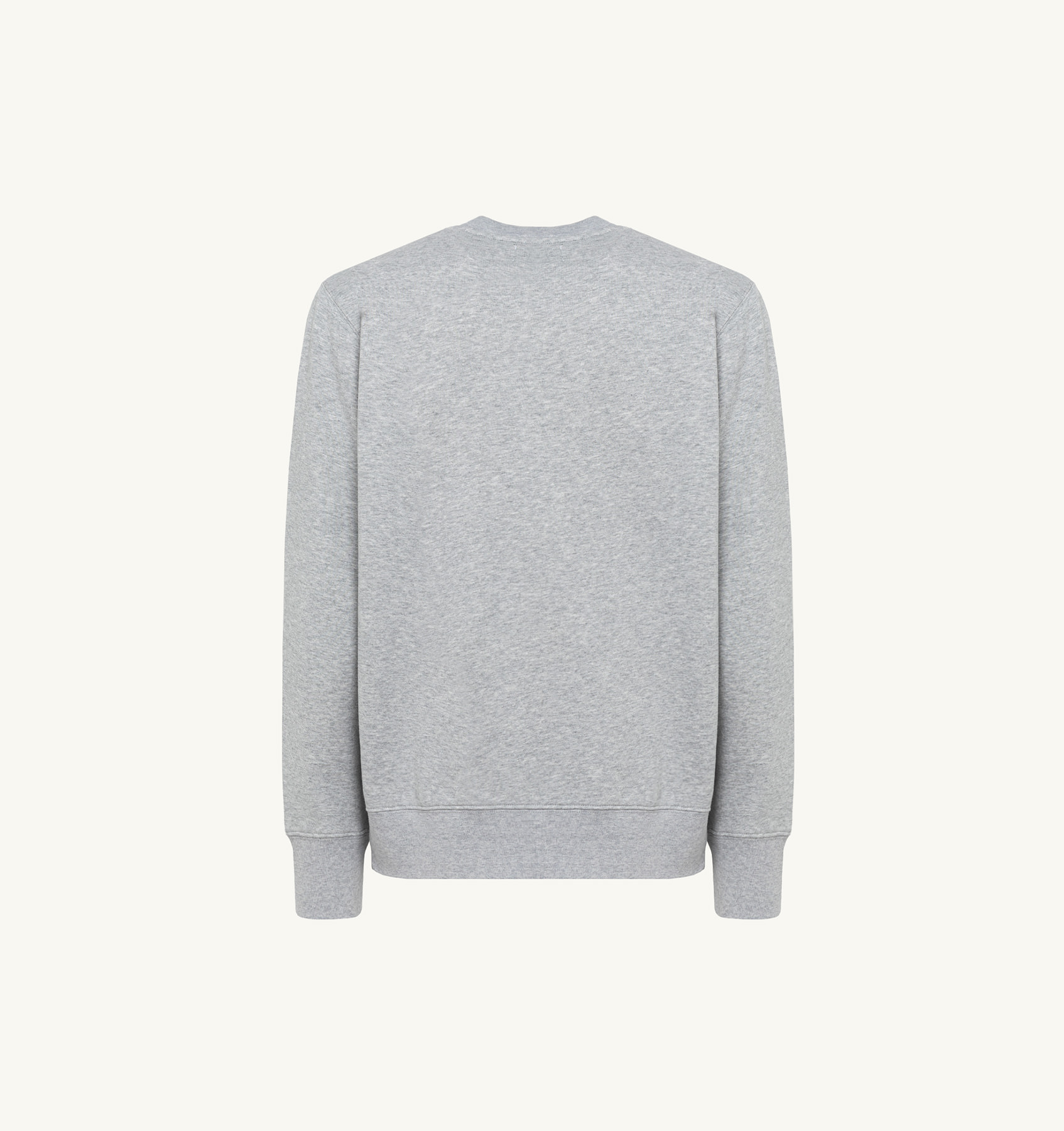 CREW NECK SWEATSHIRT IN MELANGE COTTON