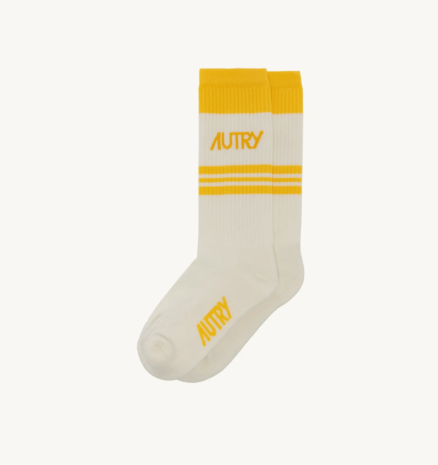 SOCKS IN YELLOW COTTON TERRY
