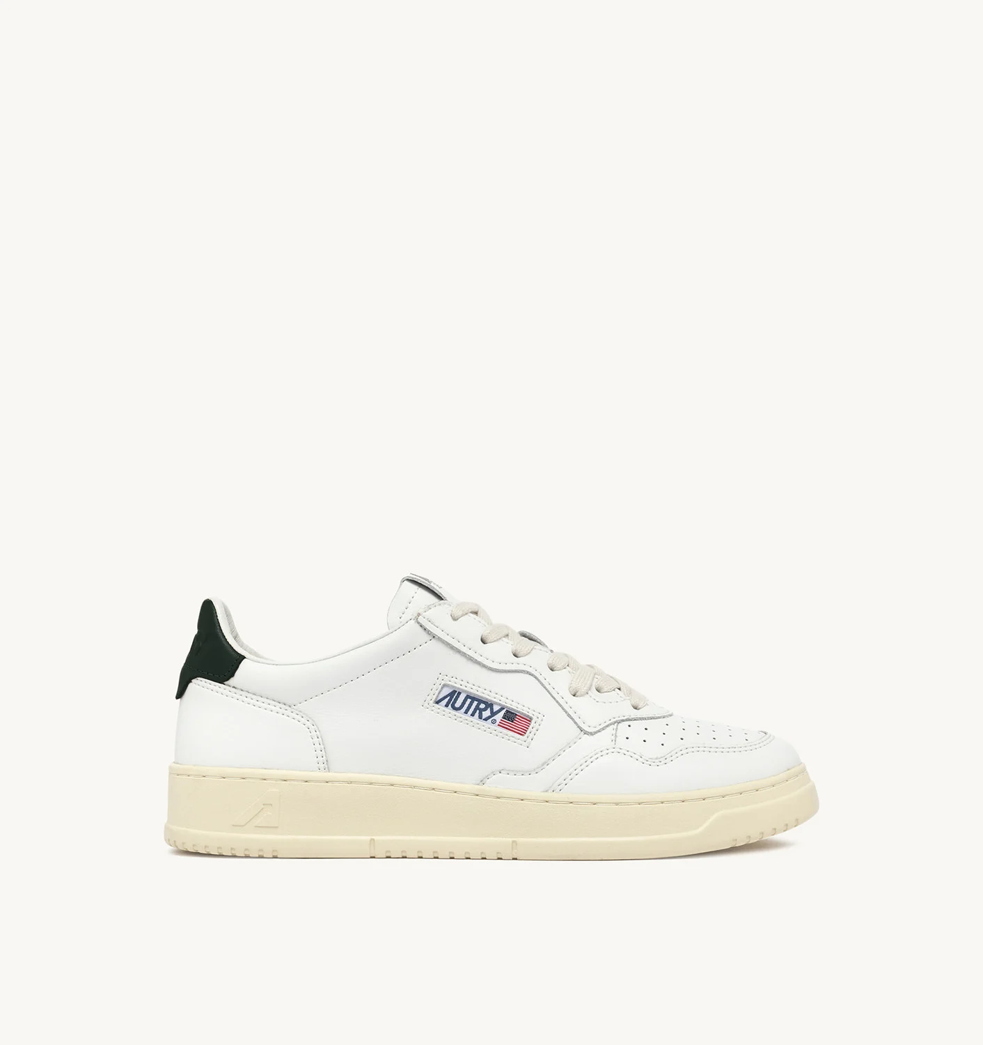 MEDALIST LOW SNEAKERS IN WHITE AND MOUNTAIN LEATHER