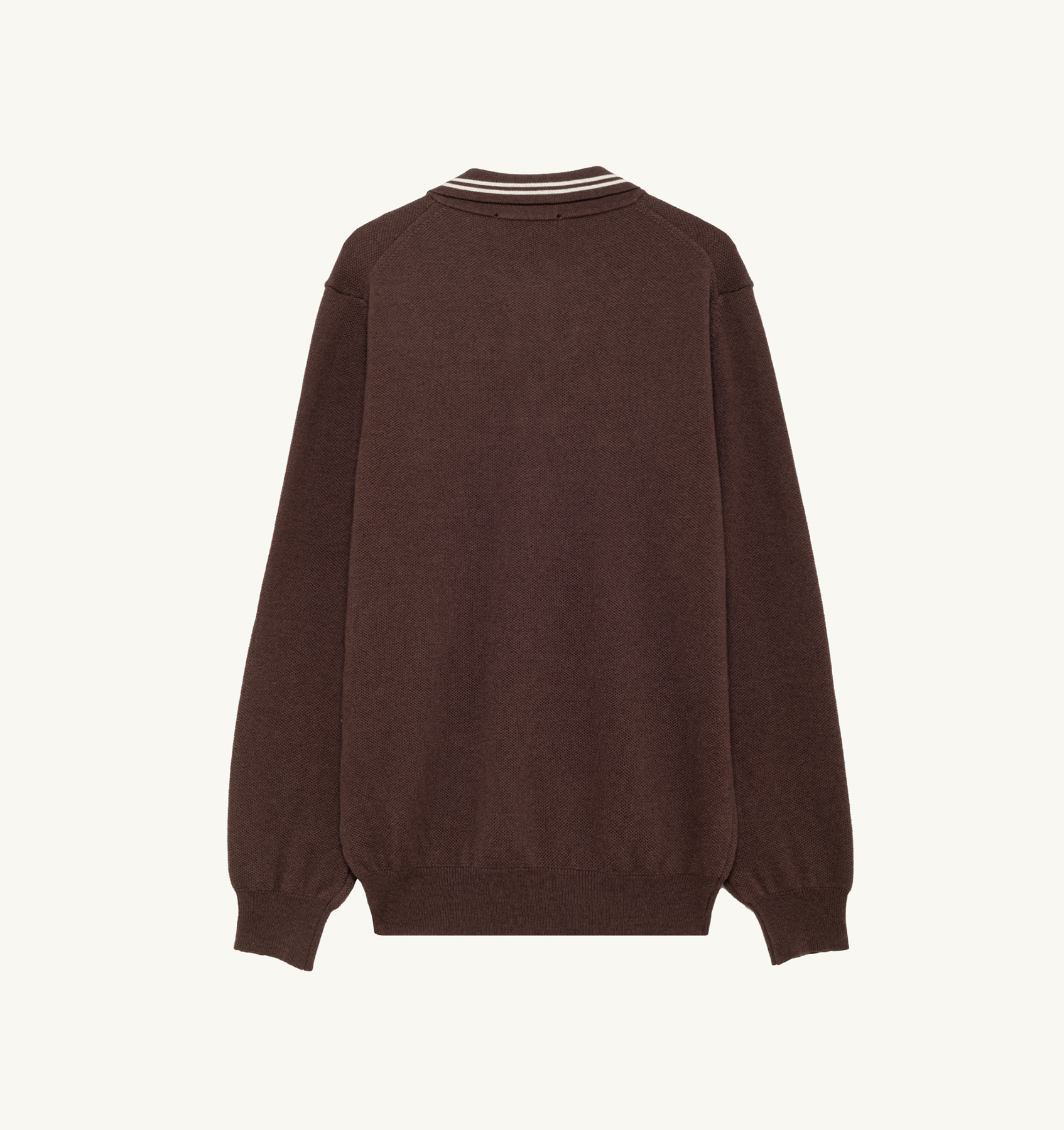 POLO IN BROWN KNIT