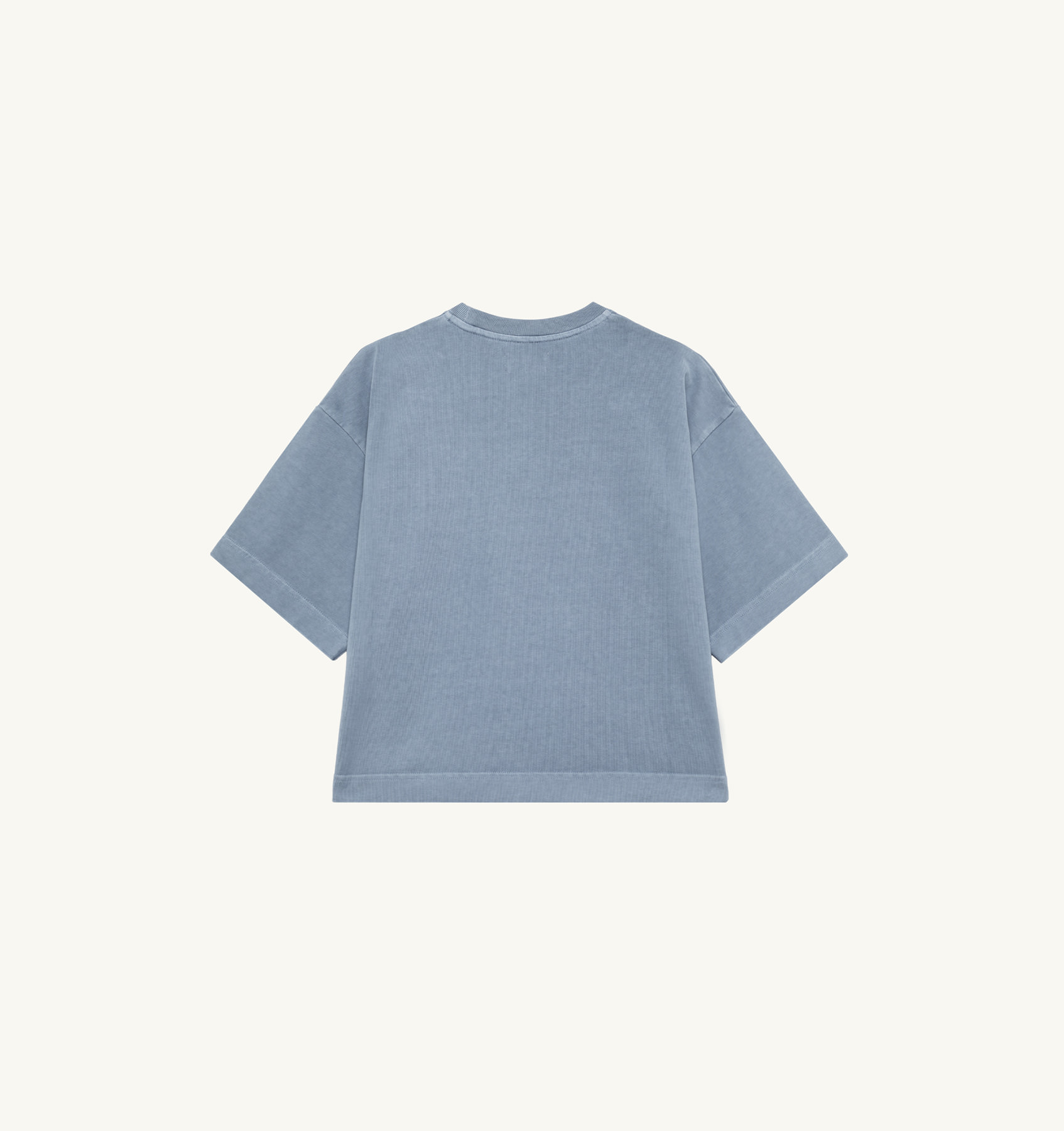 BOXY T-SHIRT IN INDIGO HEAVY COTTON