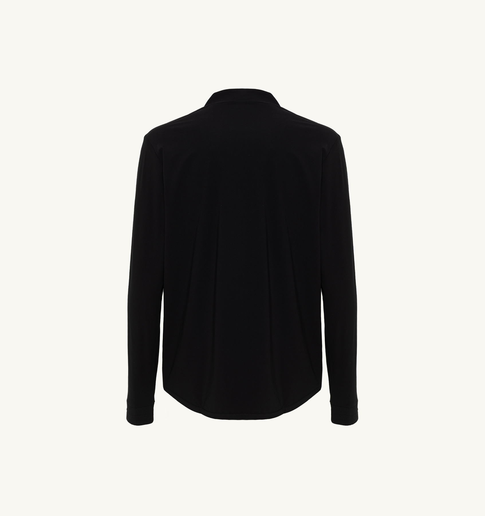 WHITE GOLF JACKET WITH CONTRAST PIPING