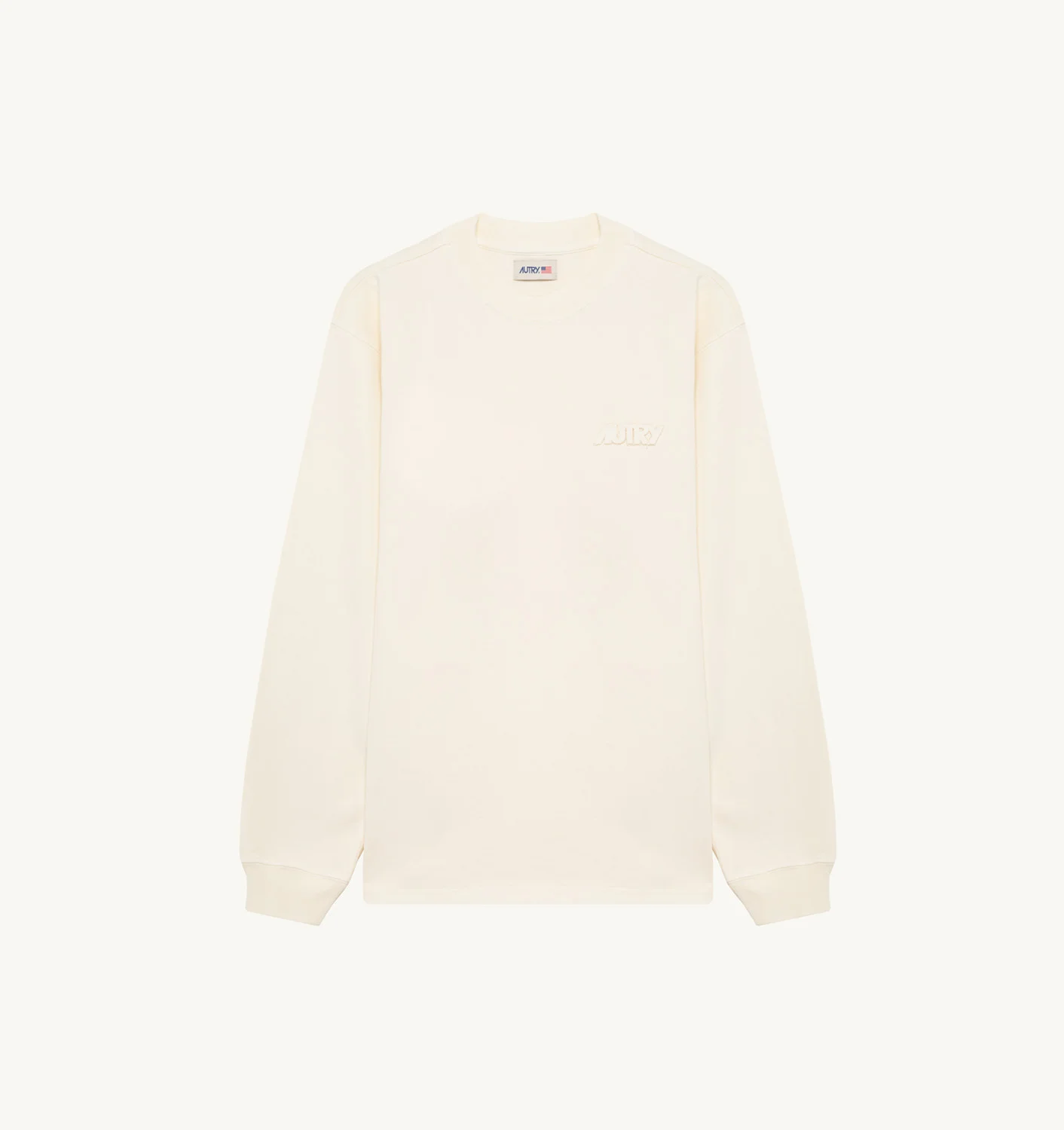 LONG-SLEEVE T-SHIRT IN GRAY HEAVY COTTON