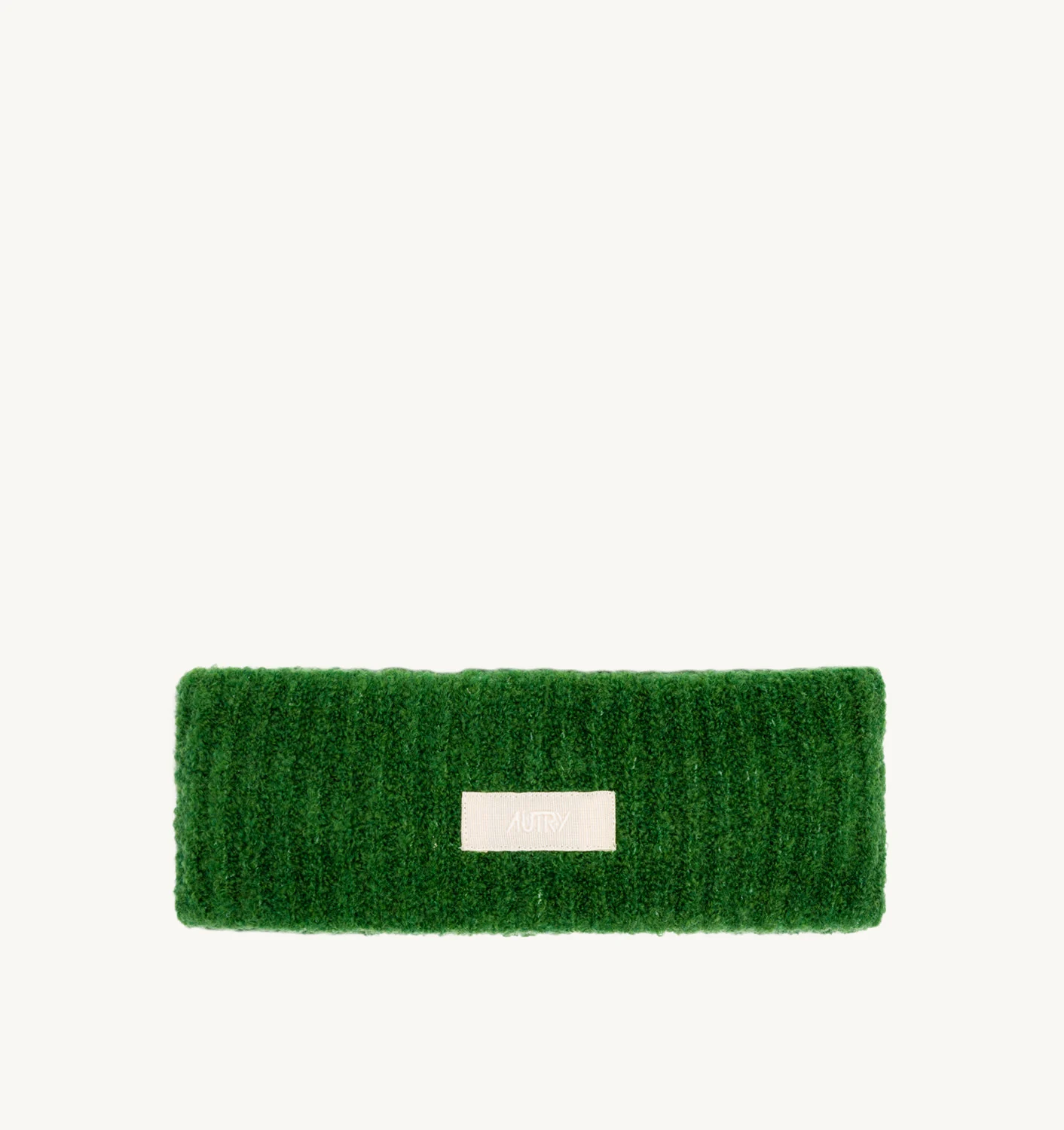 HEADBAND IN GREEN WOOL