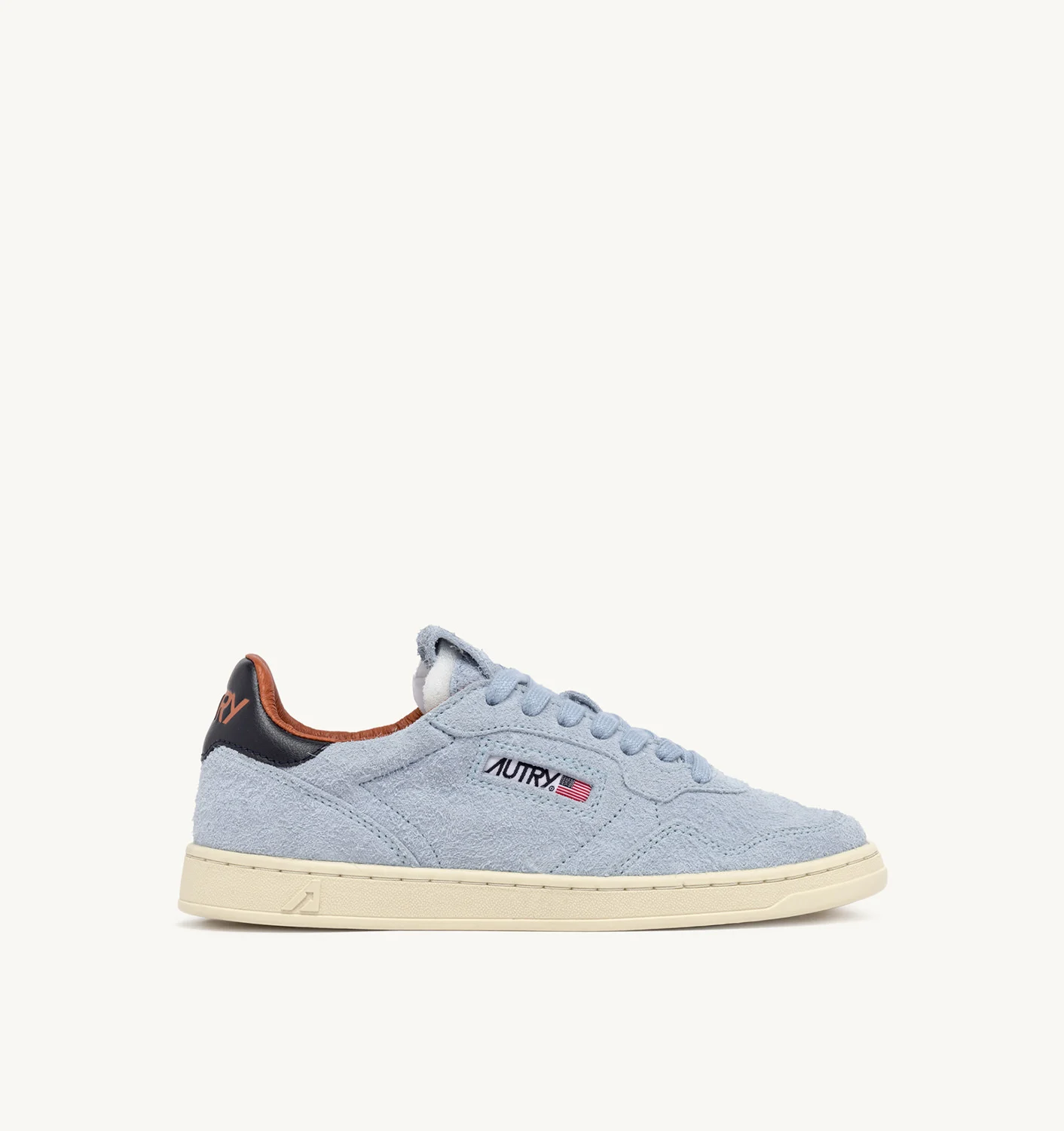 NEW FLAT LOW SNEAKERS IN PORTOFINO SUEDE AND BLUE