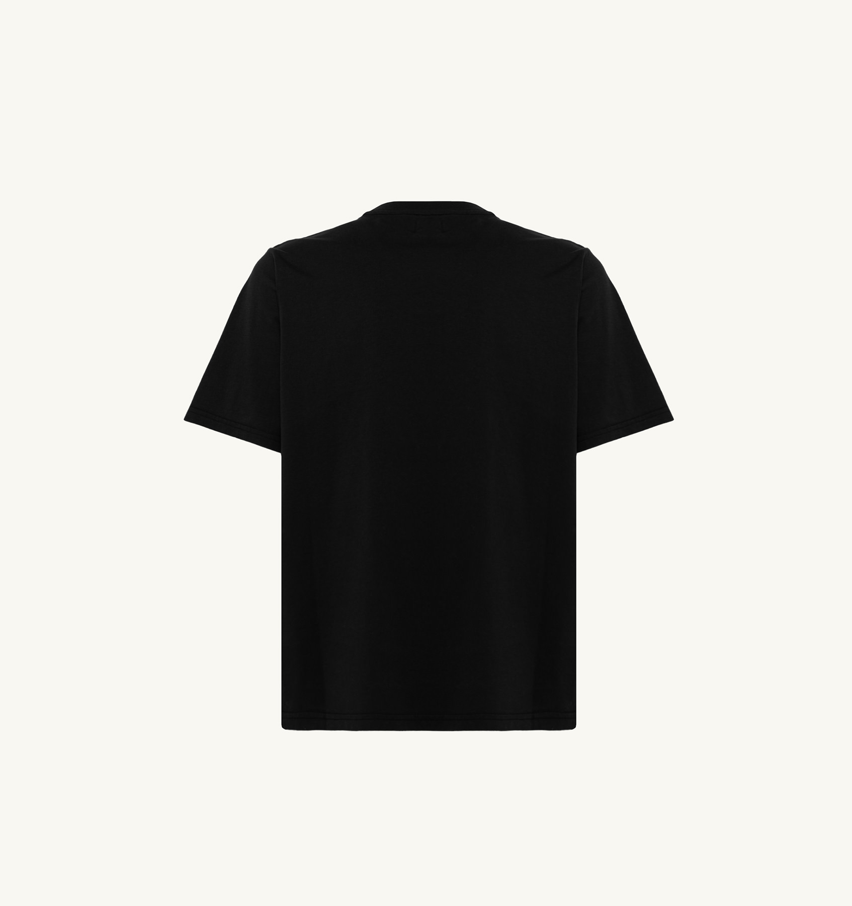 T-SHIRT IN BLACK COTTON JERSEY