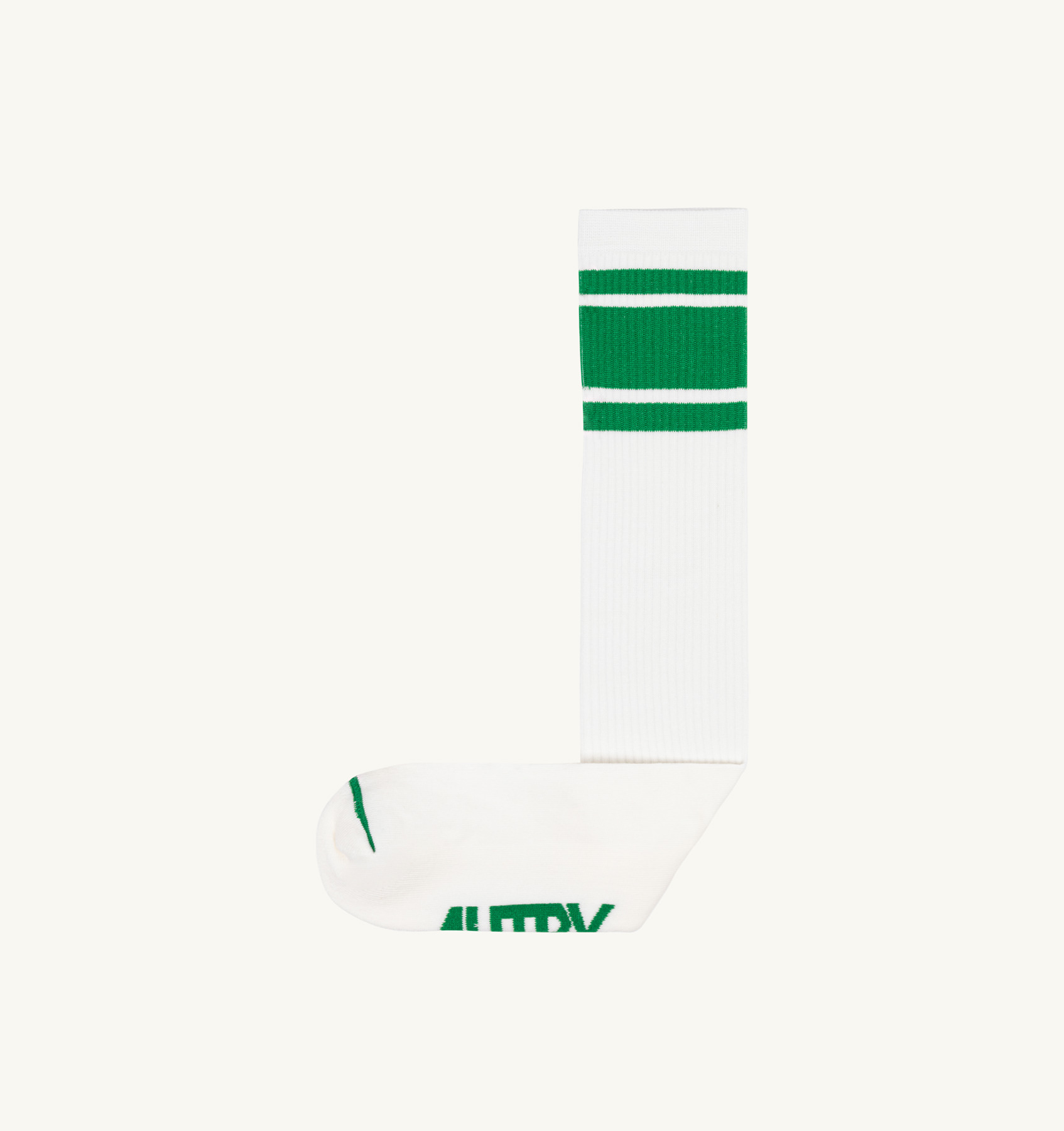 LOGO SOCKS IN COTTON TERRY COLOR WHITE GREEN