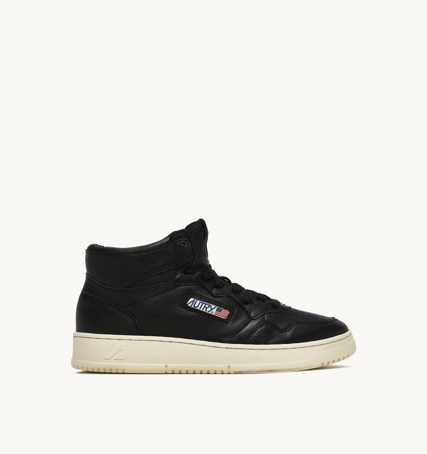 MEDALIST MID SNEAKERS IN SUPER-SOFT BLACK NAPPA