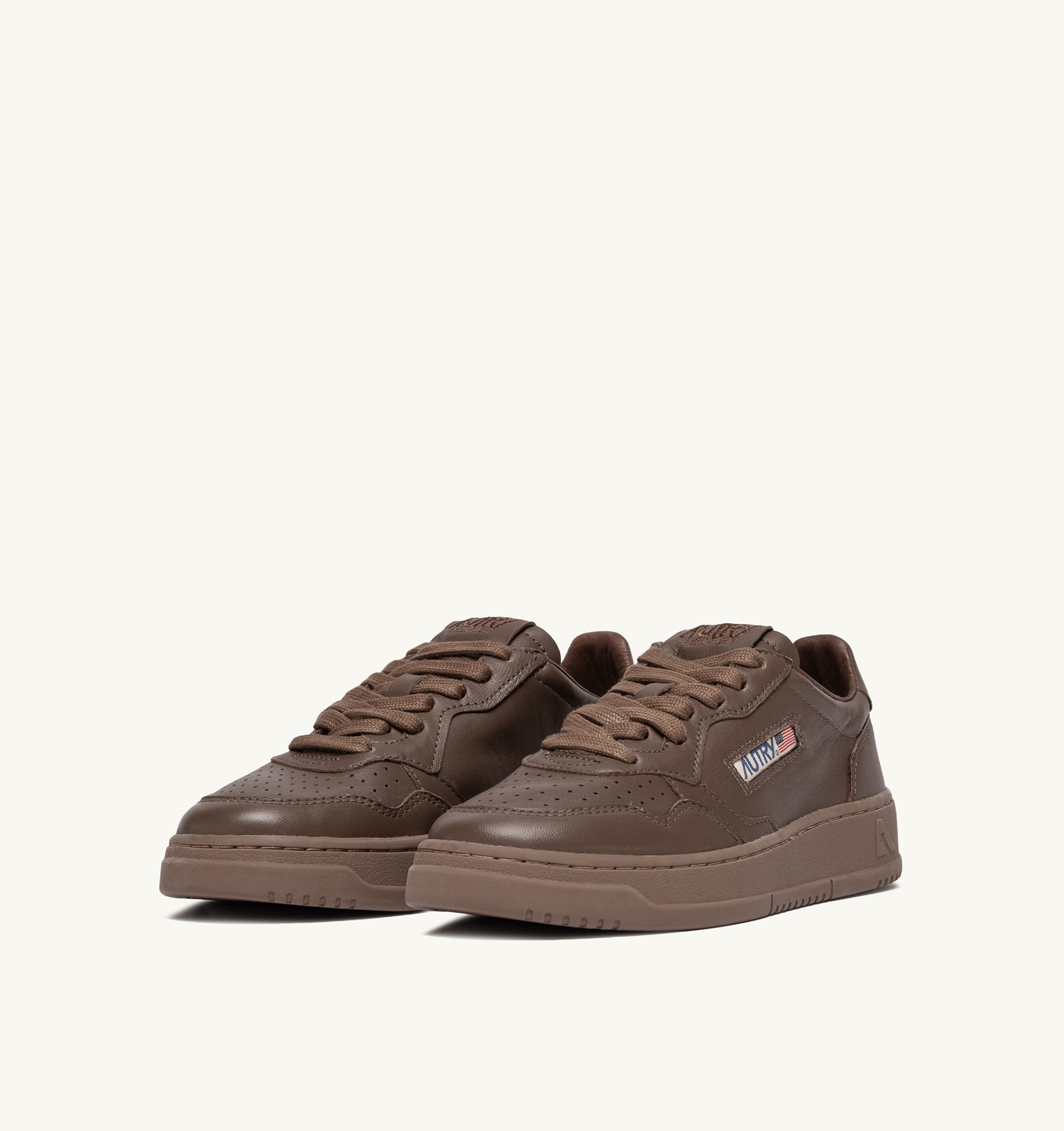 MEDALIST LOW SNEAKERS IN MATTE PATRIDGE LEATHER