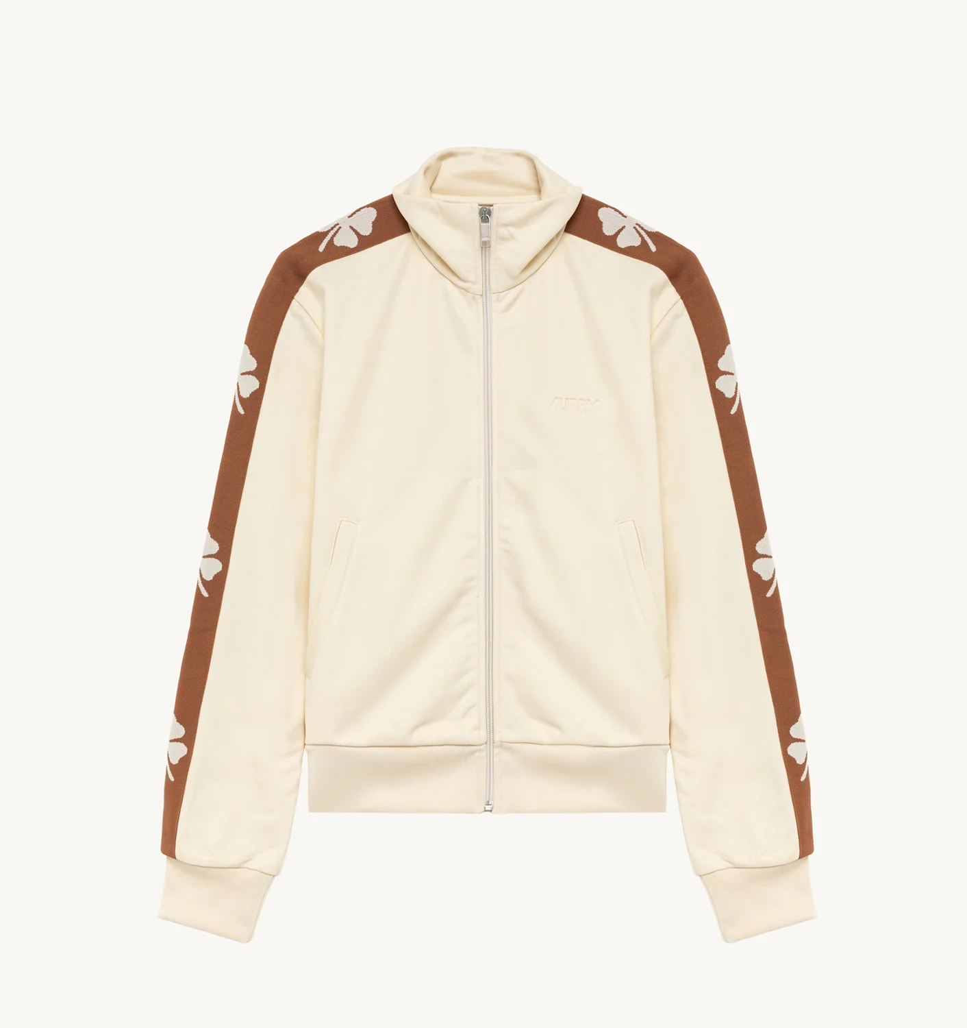 JACKET IN WHITE TECHNICAL JERSEY