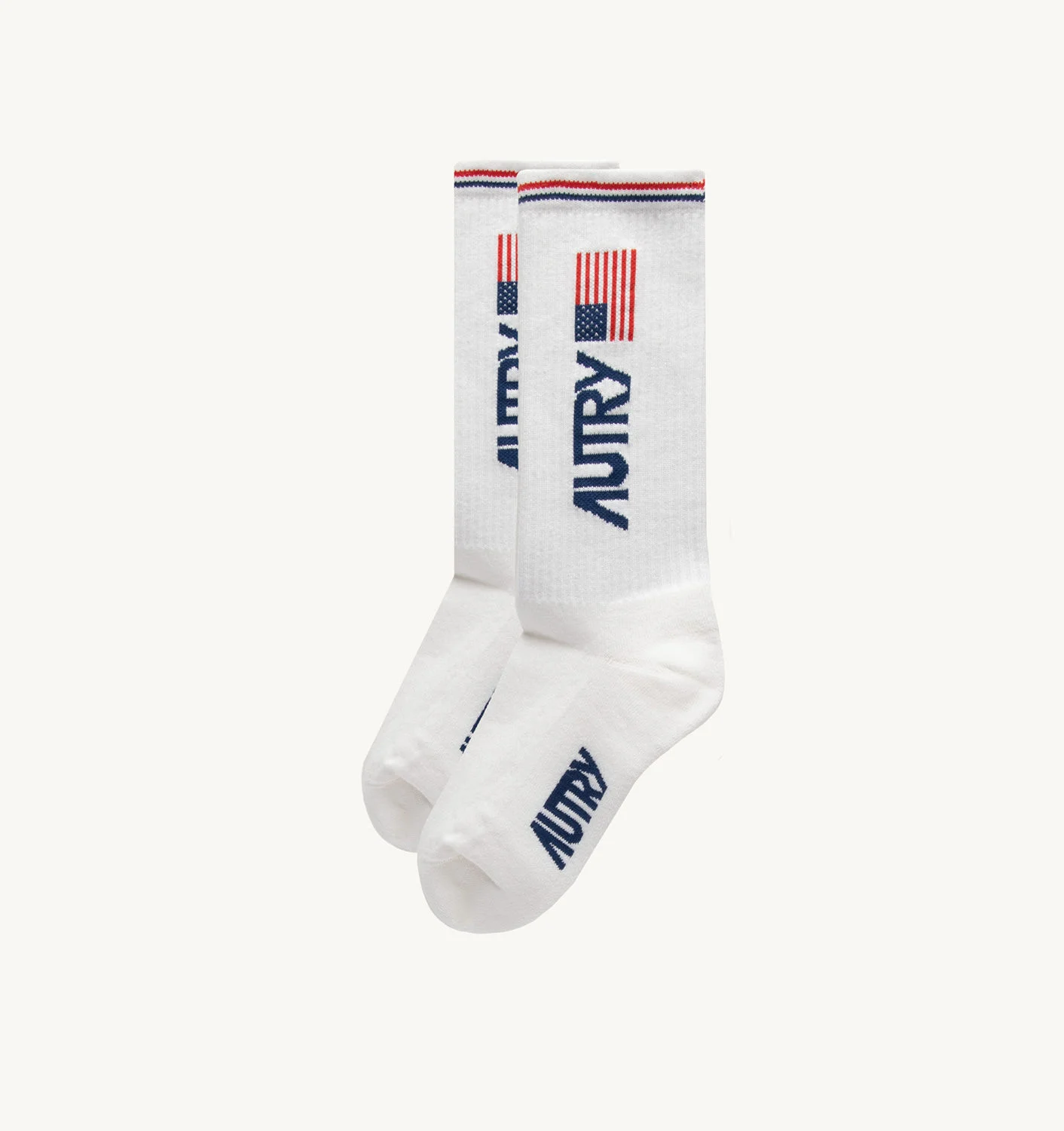 SOCKS IN WHITE COTTON TERRY
