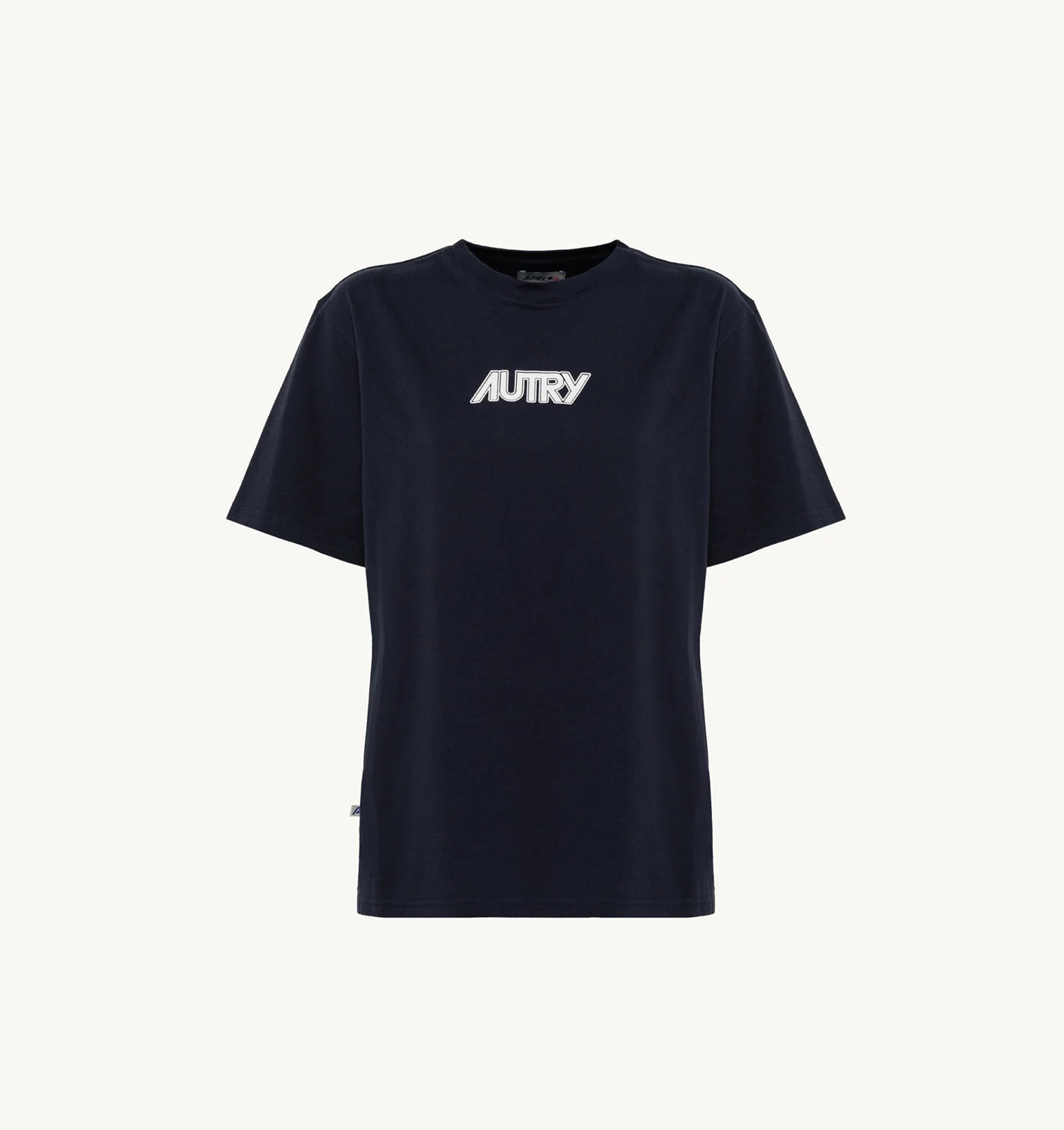 T-SHIRT IN BLUE COTTON JERSEY
