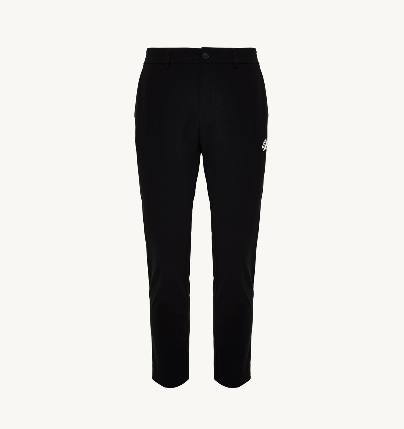 BLACK GOLF PANTS WITH CONTRAST PIPING