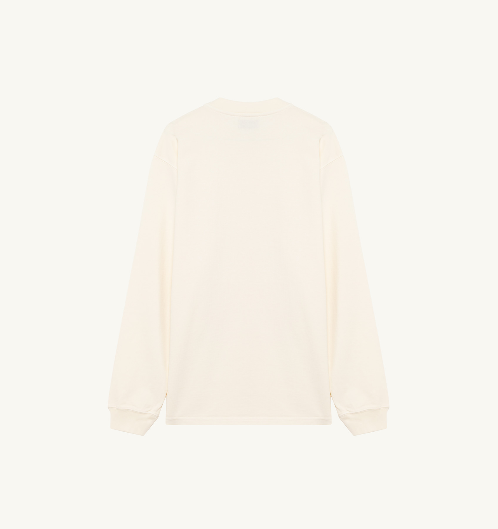 LONG-SLEEVE T-SHIRT IN GRAY HEAVY COTTON