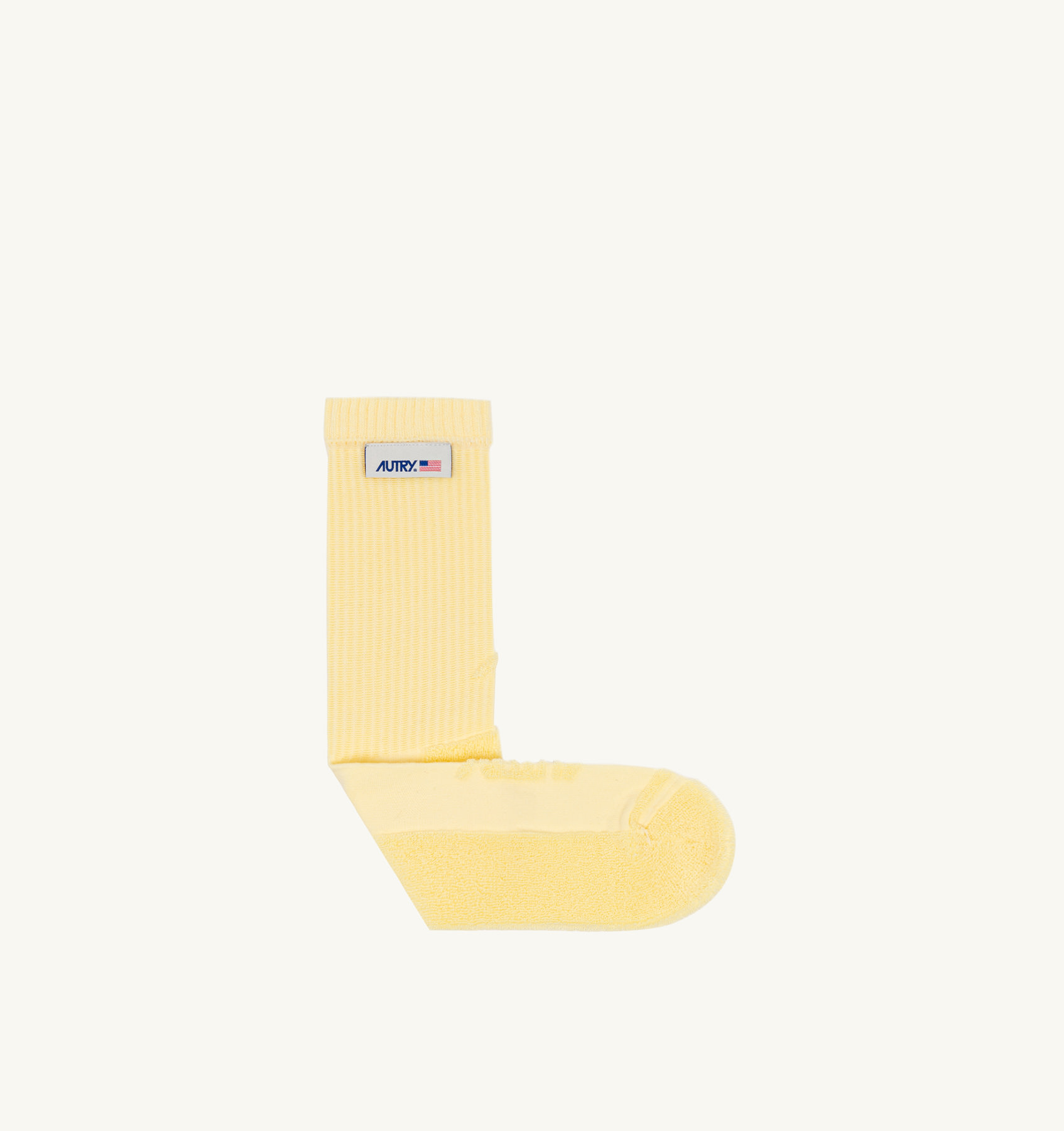 SOCKS IN YELLOW COTTON TERRY