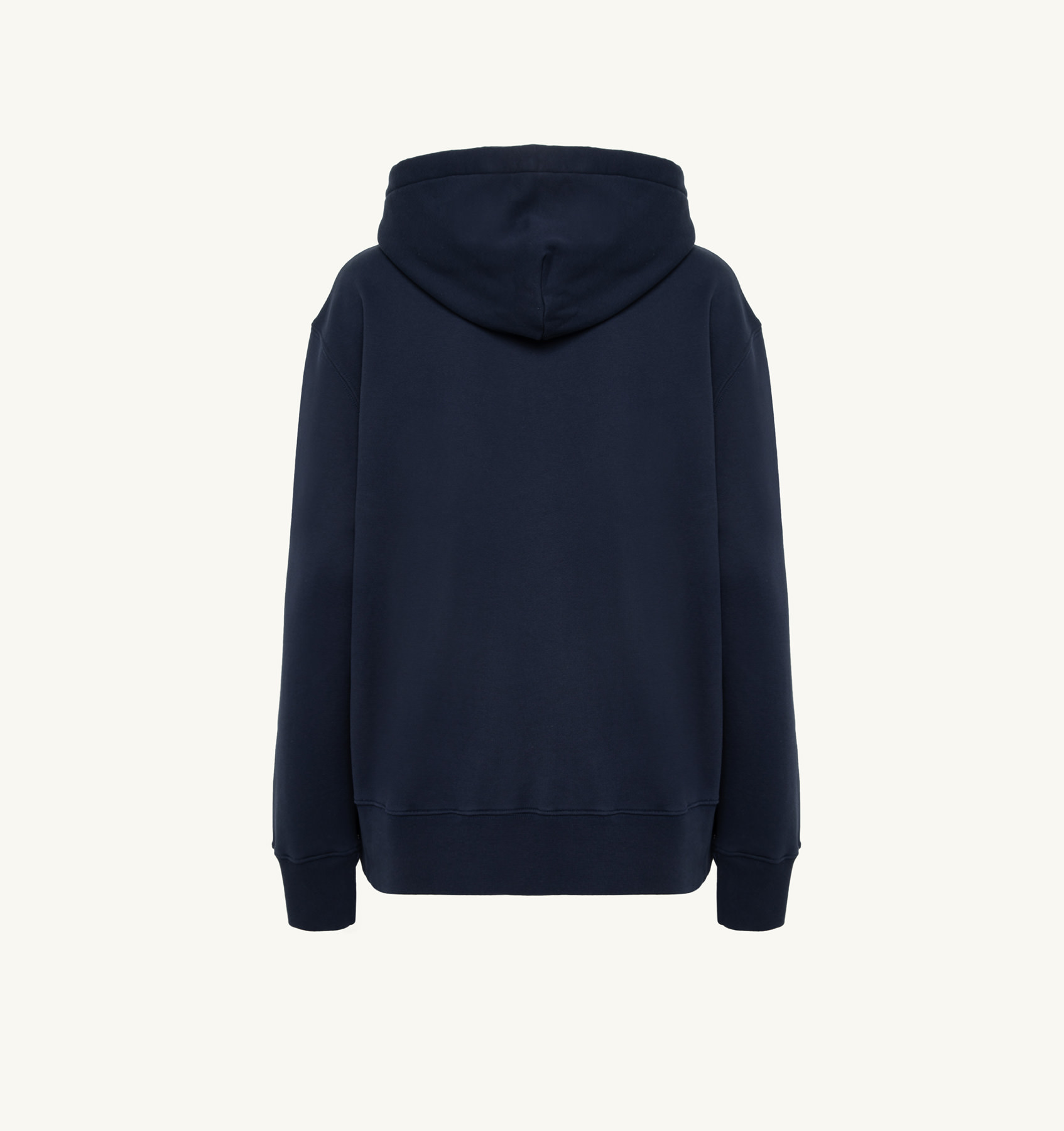 HOODED SWEATSHIRT IN BLUE COTTON JERSEY
