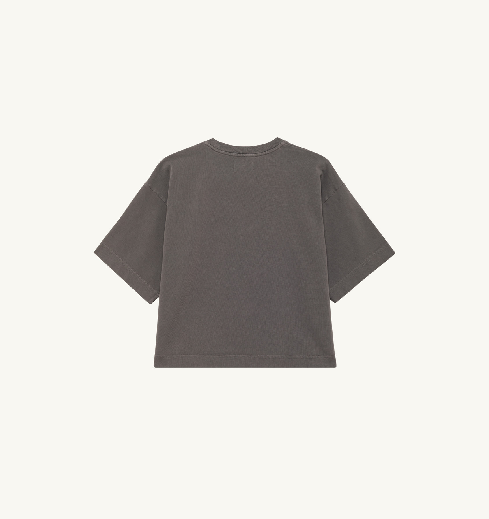 BOXY T-SHIRT IN GRAY HEAVY COTTON