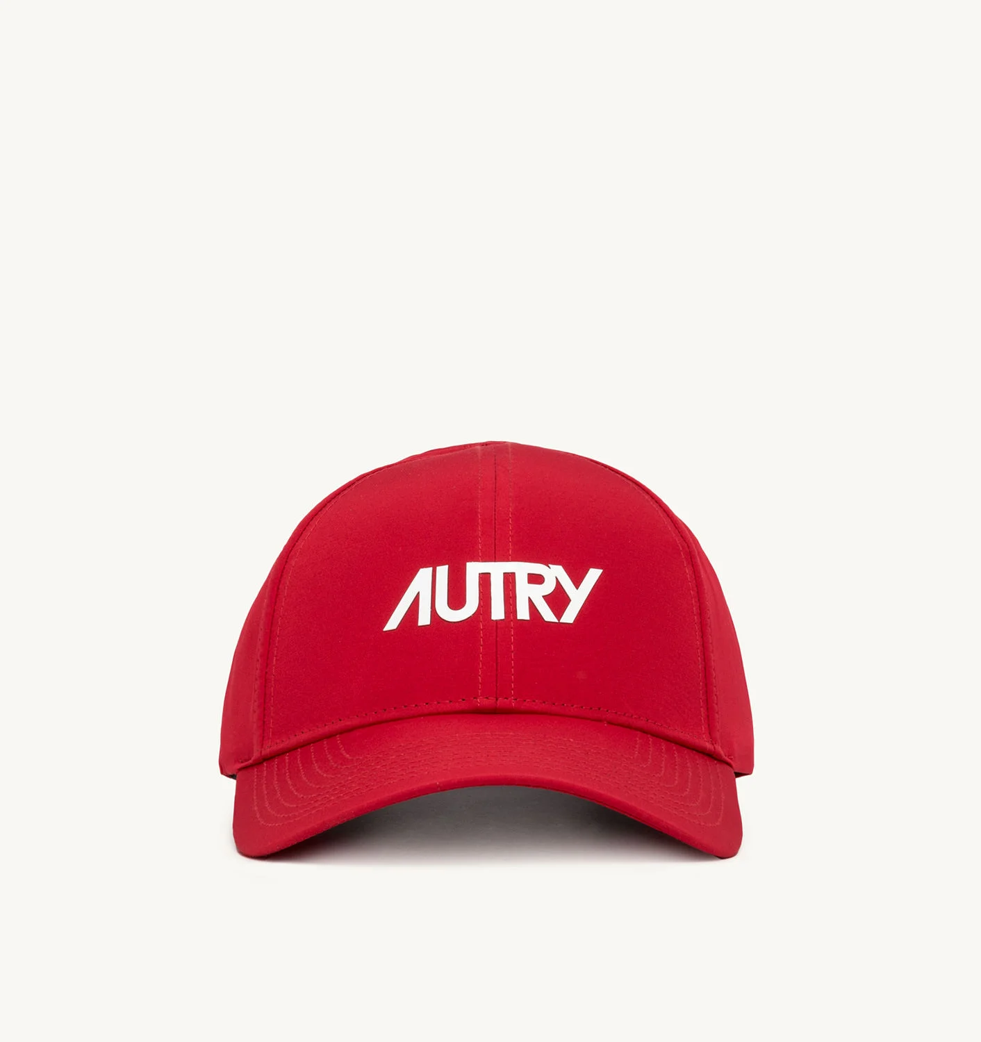 BASEBALL CAP IN RED NYLON