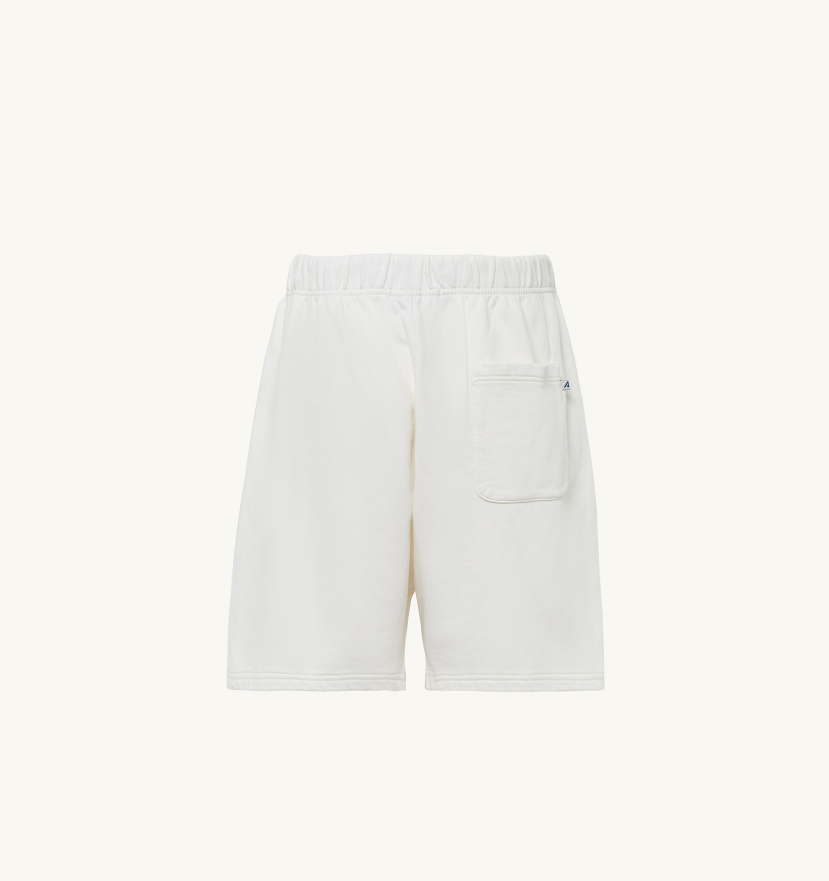 SHORTS IN WHITE COTTON PILE