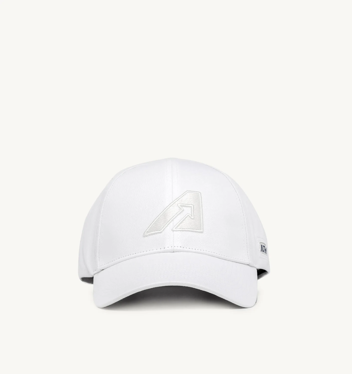 BASEBALL CAP IN WHITE COTTON GABARDINE