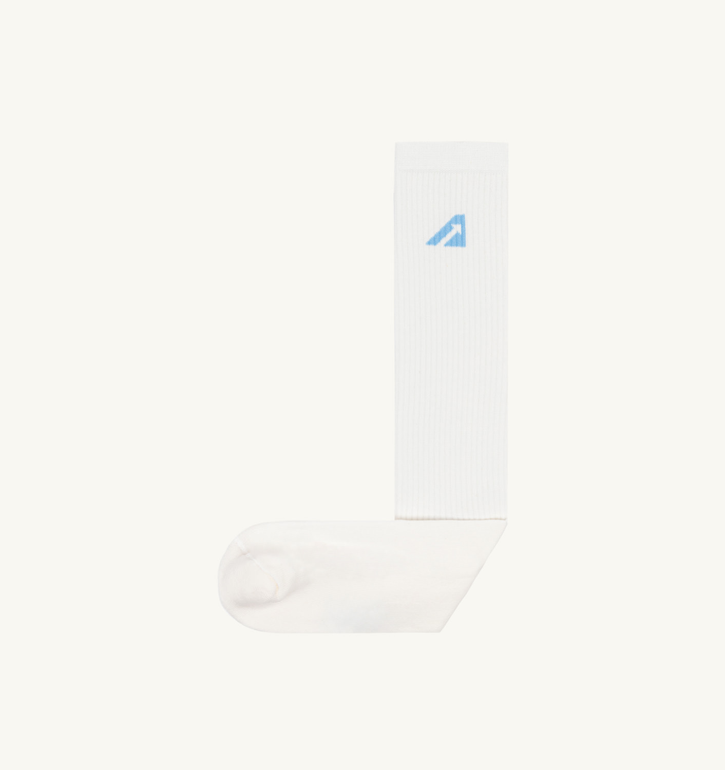 LOGO SOCKS IN COTTON TERRY COLOR WHITE AZURE