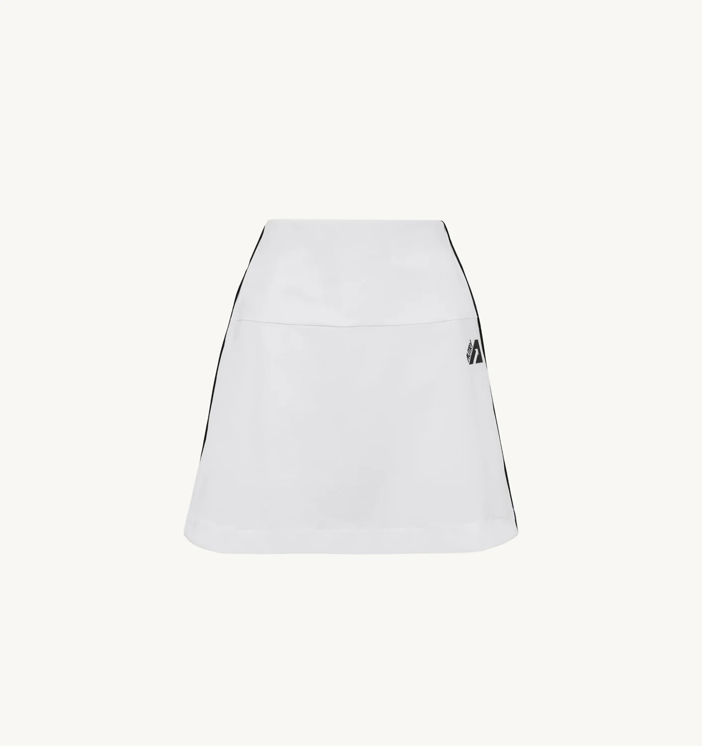 WHITE GOLF SKIRT WITH CONTRAST PIPING