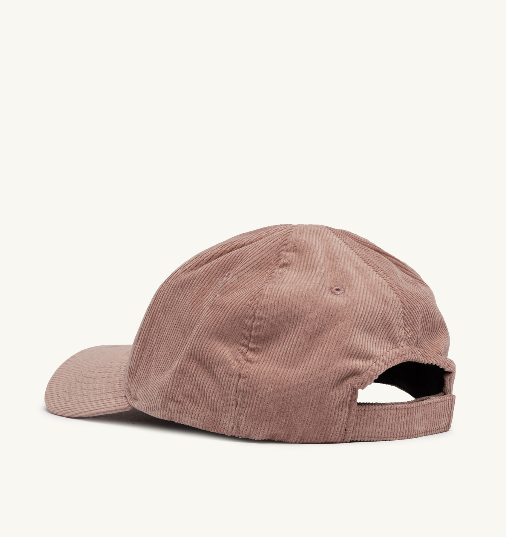 BASEBALL CAP IN EMBROIDERED PINK CORDUROY