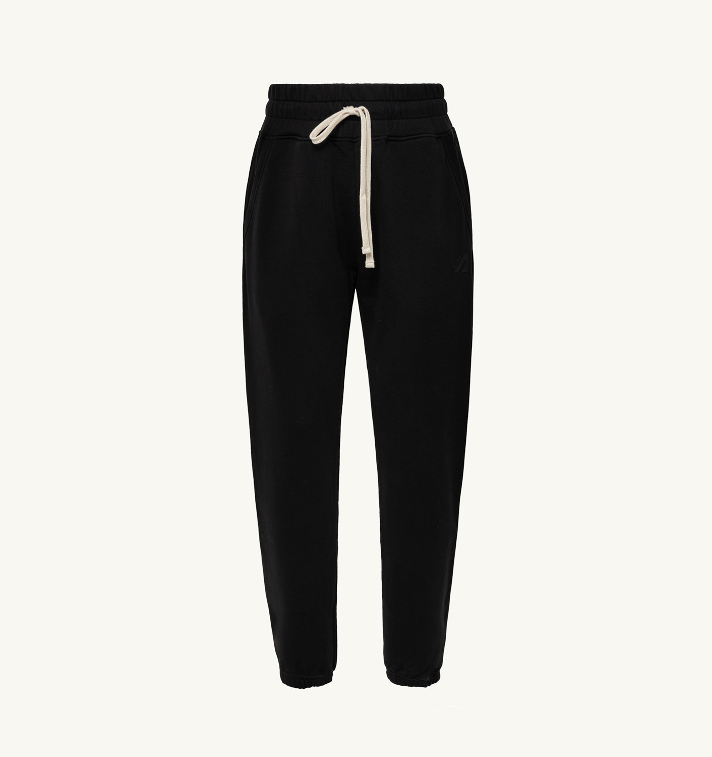 JOGGER PANTS IN BLACK COTTON