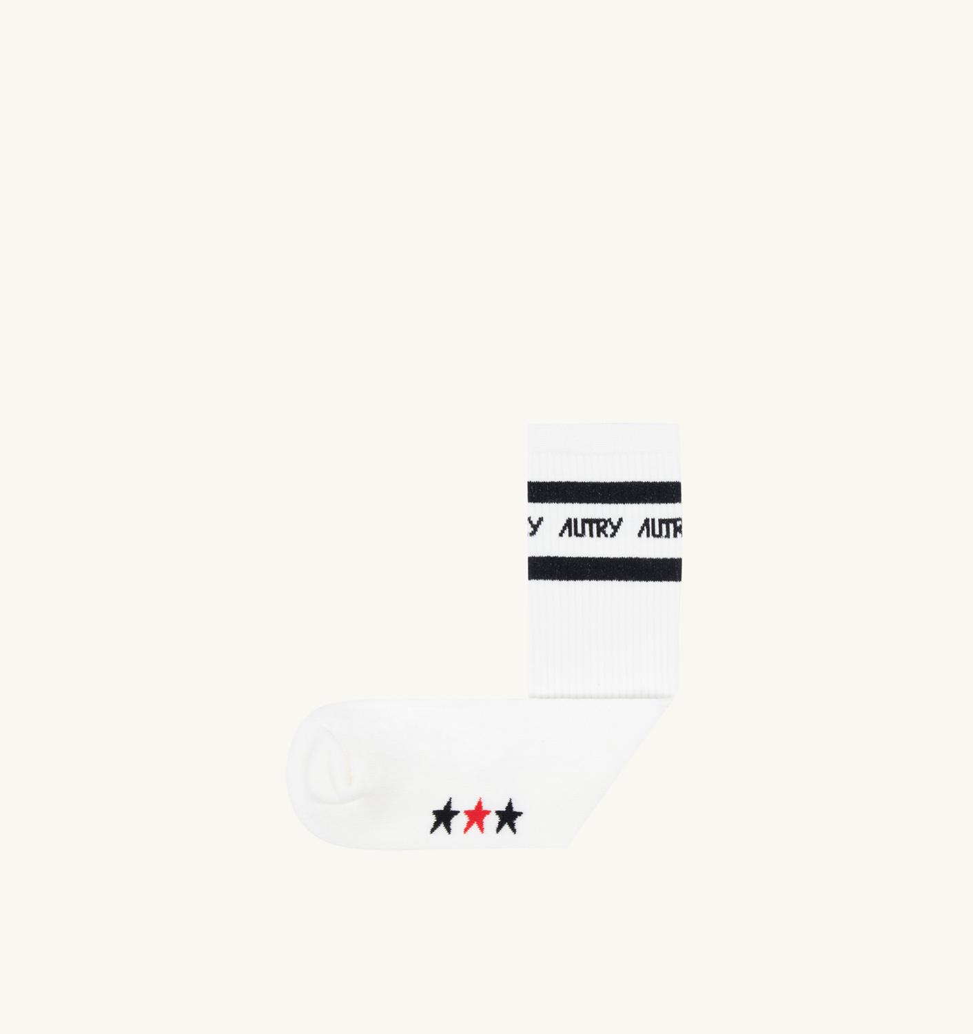 LOGO SOCKS IN COTTON TERRY COLOR WHITE BLACK