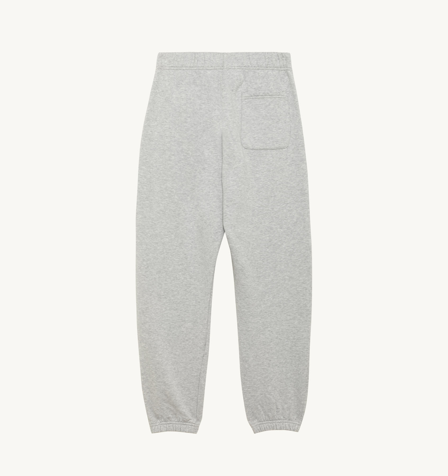 SWEATPANTS IN GRAY JERSEY WITH LABEL
