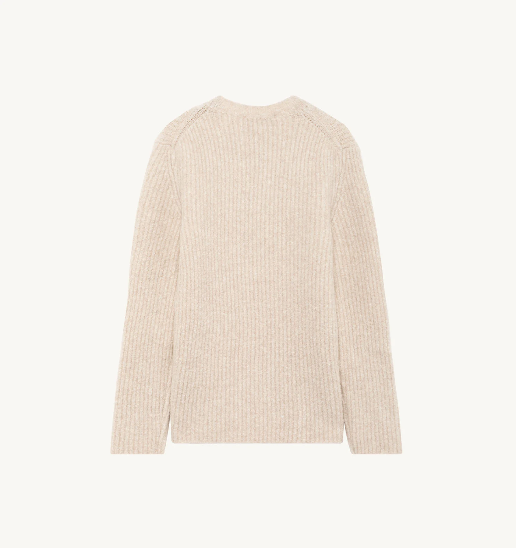 SWEATER IN WHITE FISHERMAN KNIT