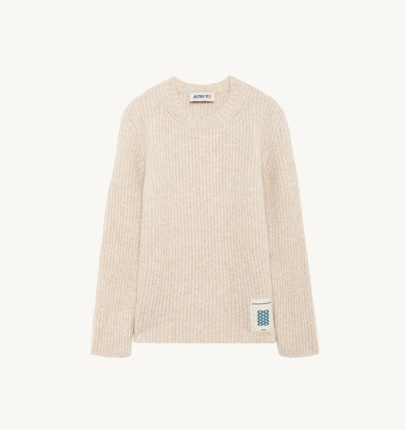 SWEATER IN WHITE FISHERMAN KNIT