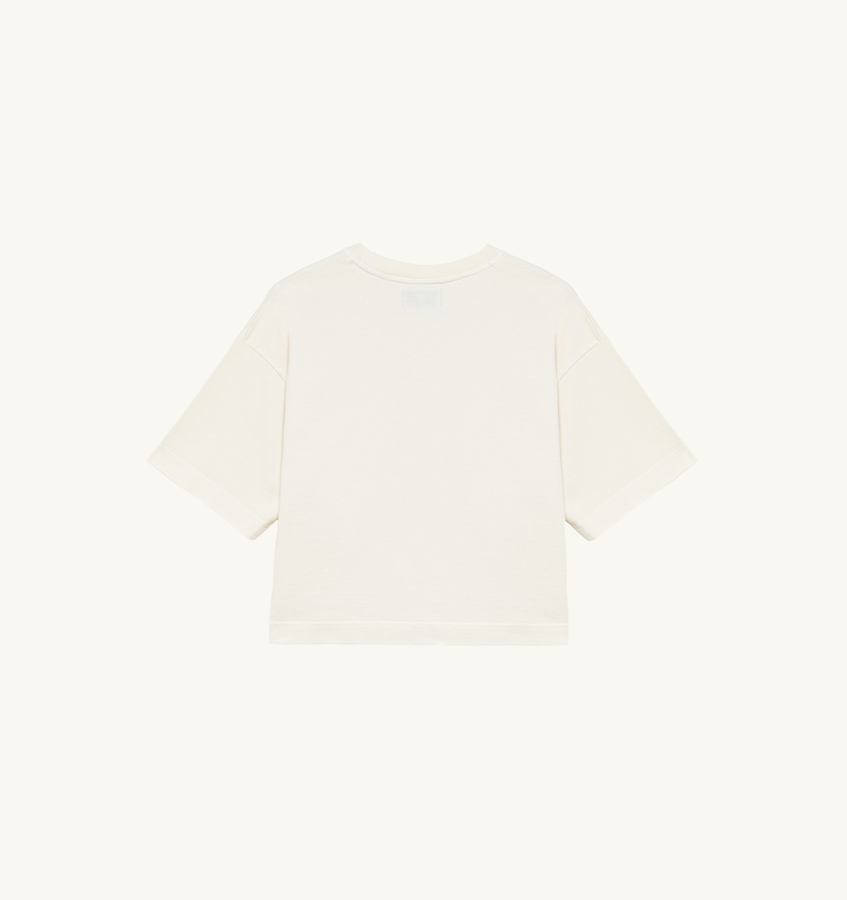 BOXY T-SHIRT IN WHITE HEAVY COTTON