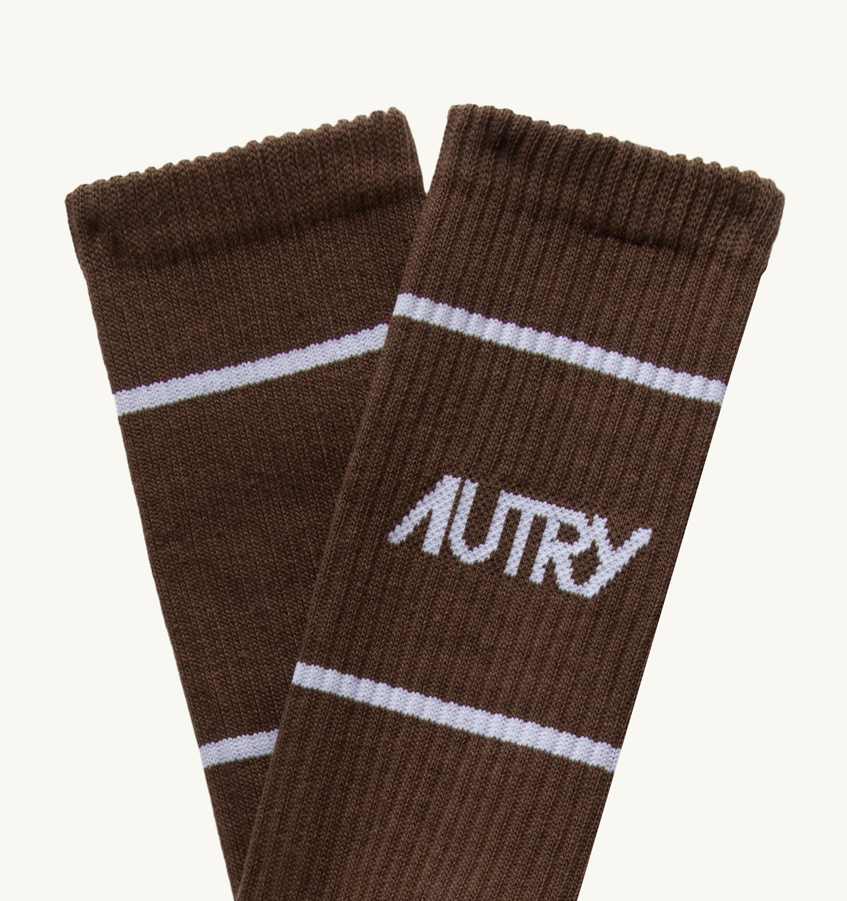 SOCKS IN BROWN COTTON TERRY