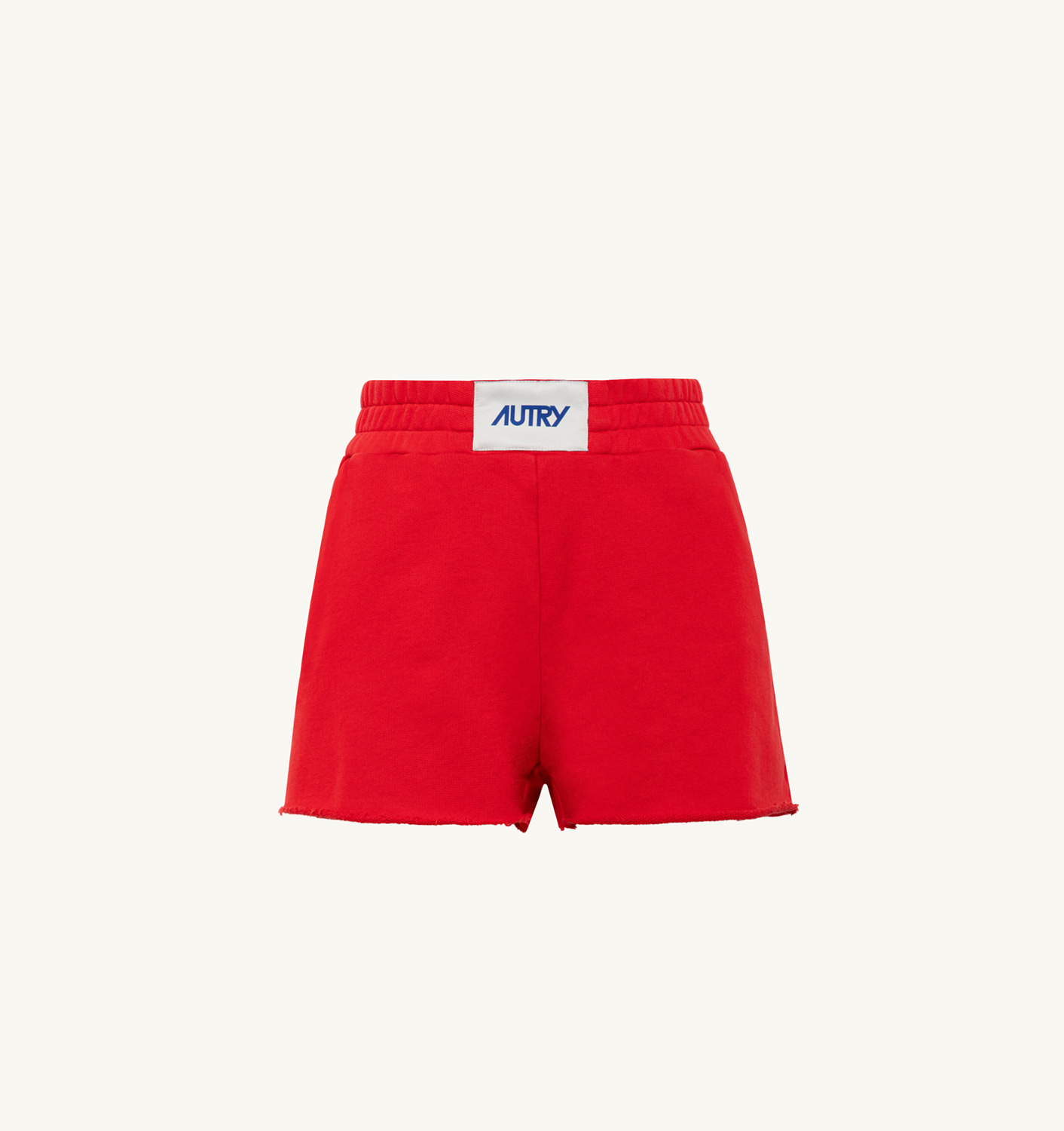 SHORTS IN JERSEY DI ROSSO COTTON