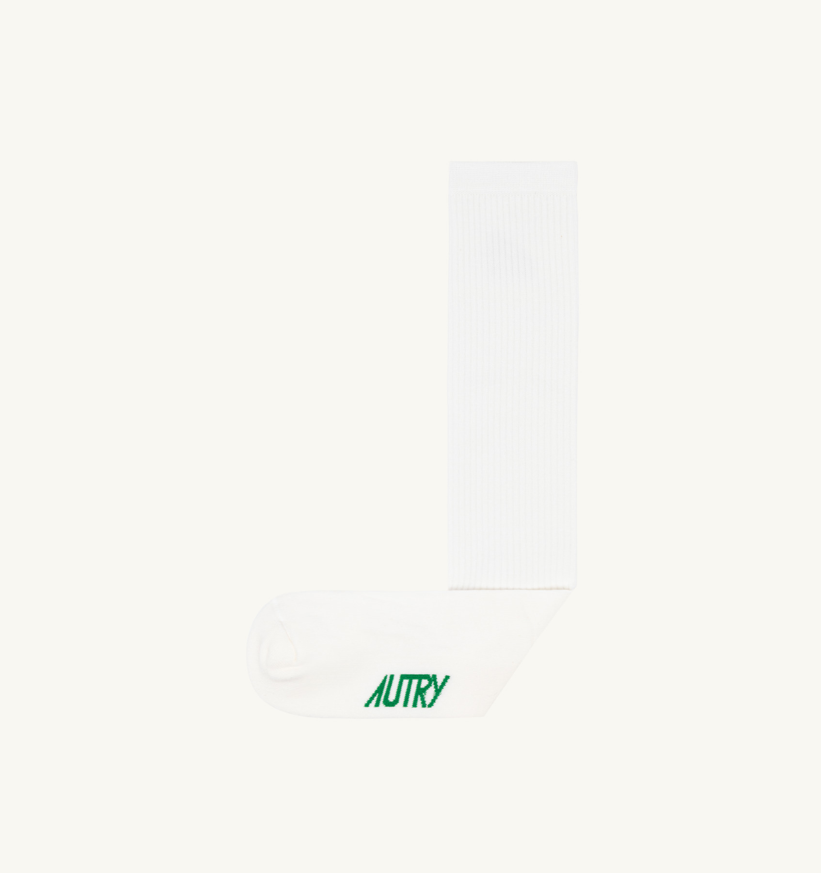 LOGO SOCKS IN COTTON TERRY COLOR WHITE GREEN