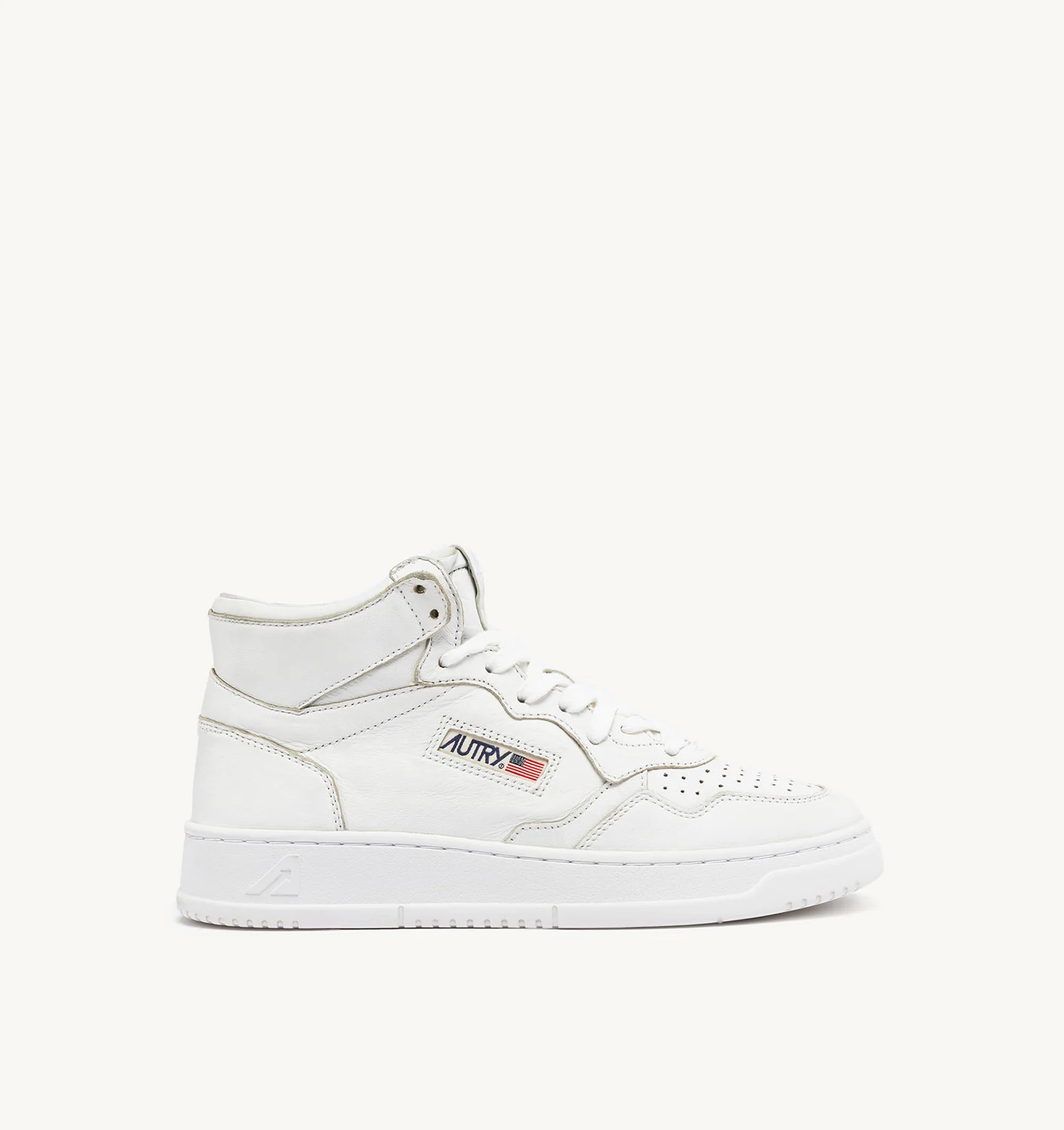 MEDALIST MID SNEAKERS IN NAPA LEATHER COLOR STONE WASHED