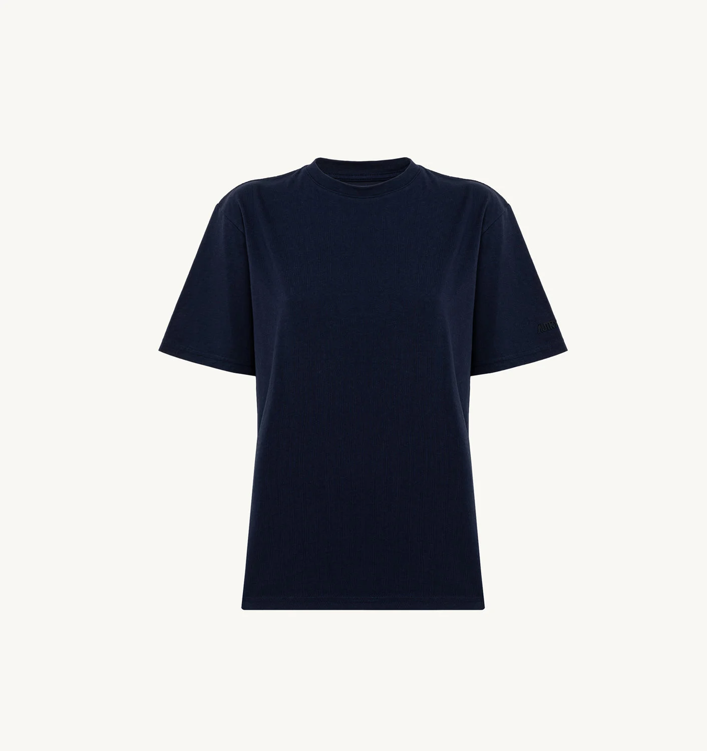 T-SHIRT IN BLUE COTTON JERSEY WITH LOGO