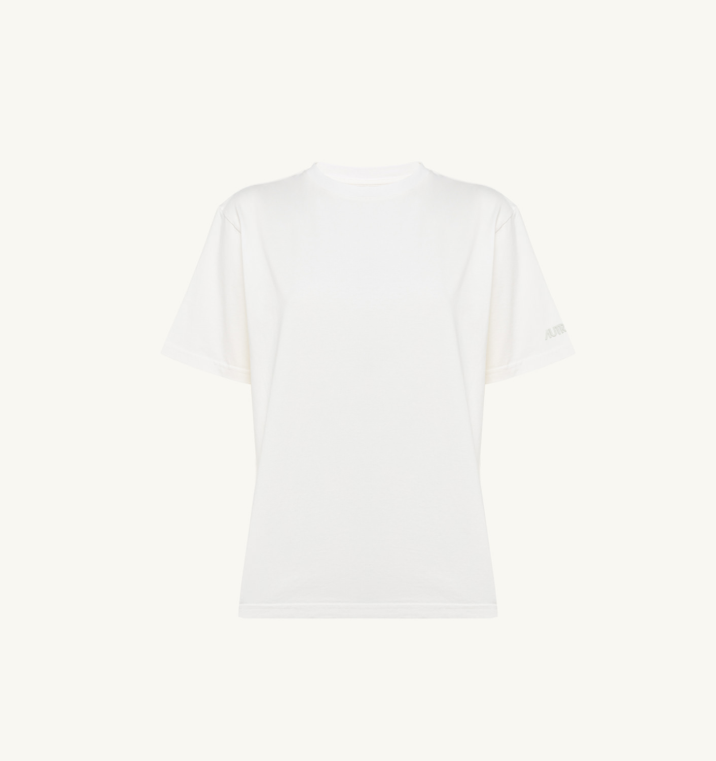 T-SHIRT IN WHITE COTTON JERSEY WITH LOGO