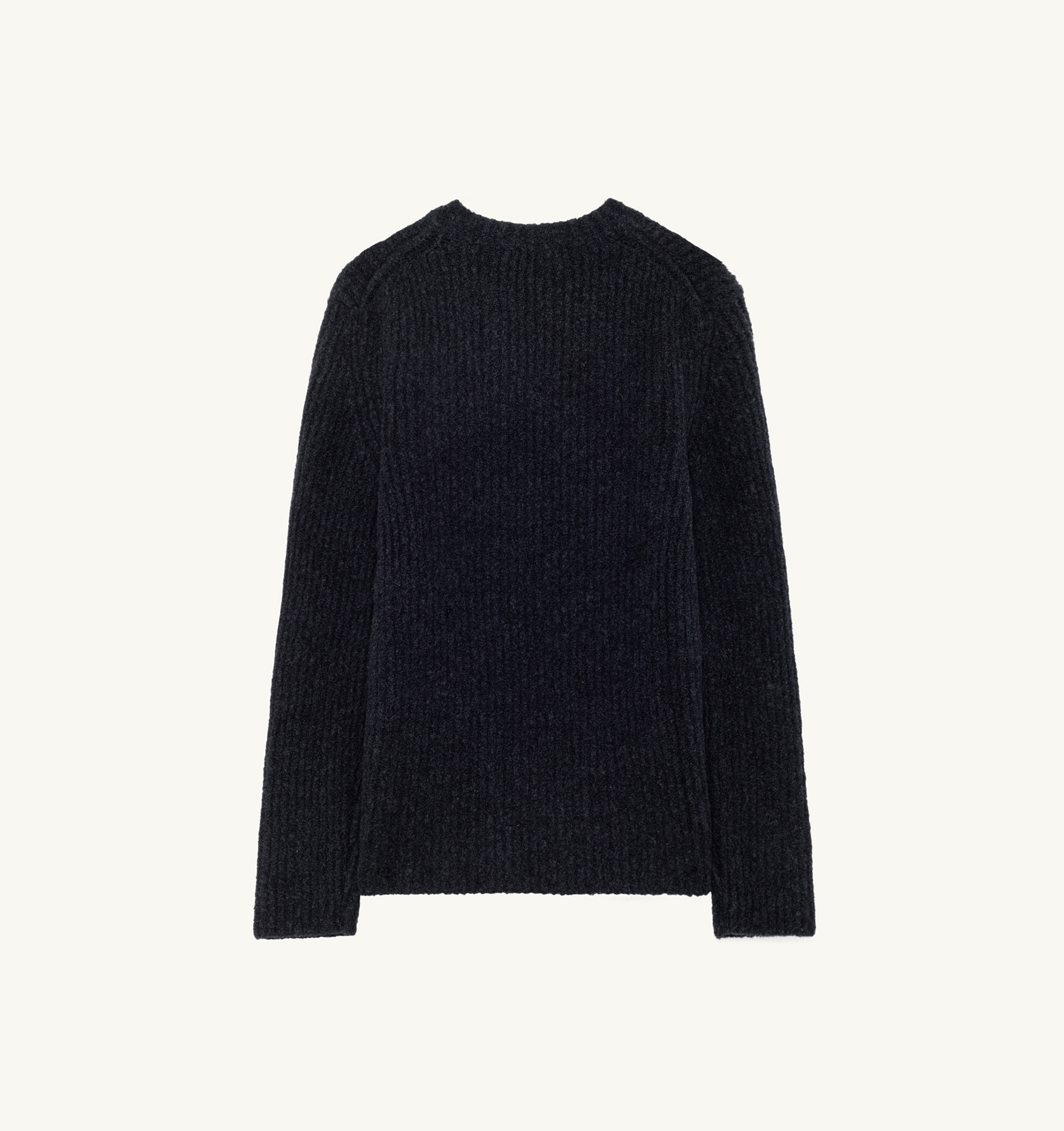 SWEATER IN GRAY FISHERMAN KNIT