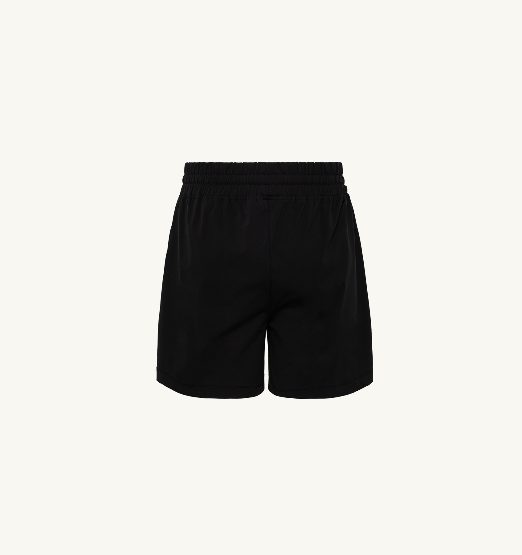 BLACK TENNIS SHORTS WITH CONTRAST PIPING