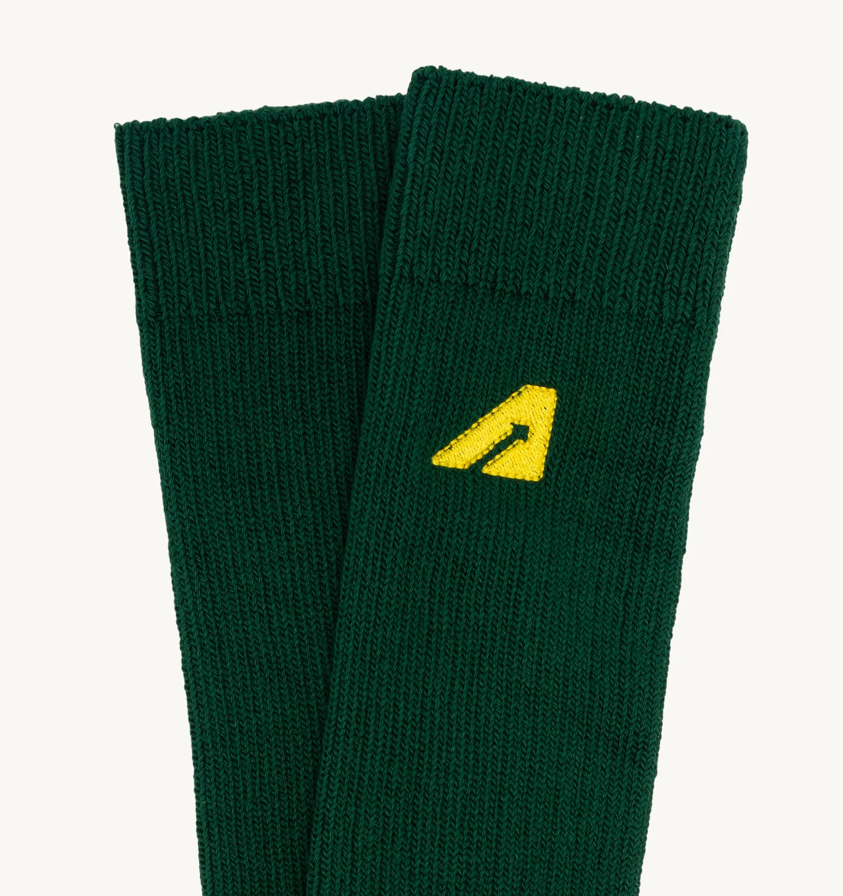 SOCKS IN GREEN KNITTED COTTON