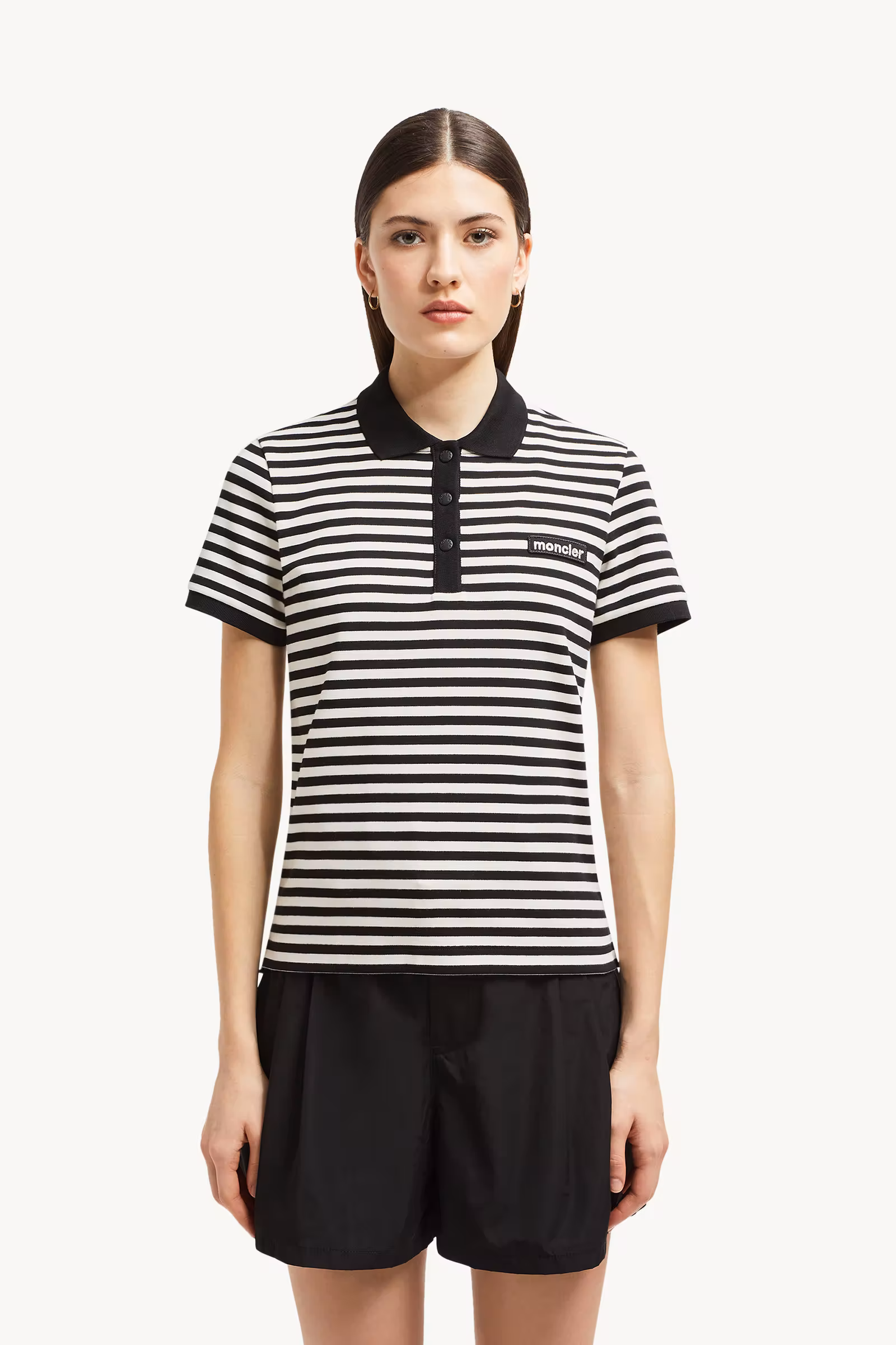 Striped Cotton Polo Shirt