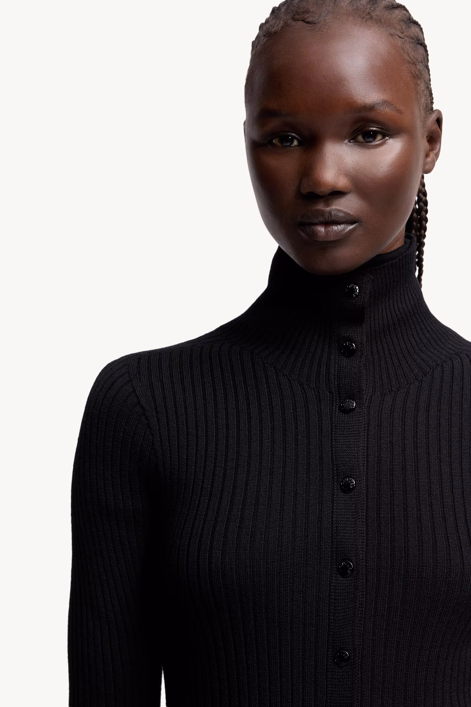 Moncler x EE72 by Edward Enninful Wool Turtleneck Dress