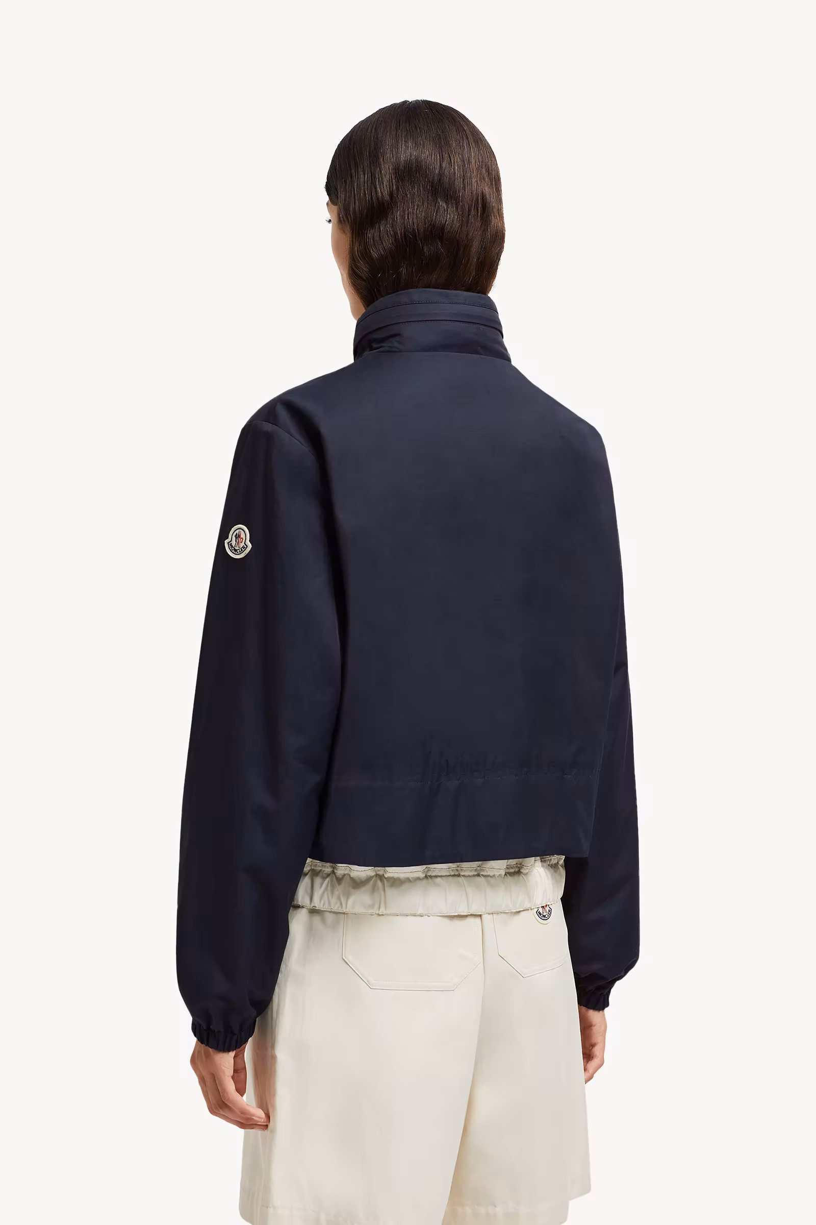 Janze Hooded Twill Short Down Jacket